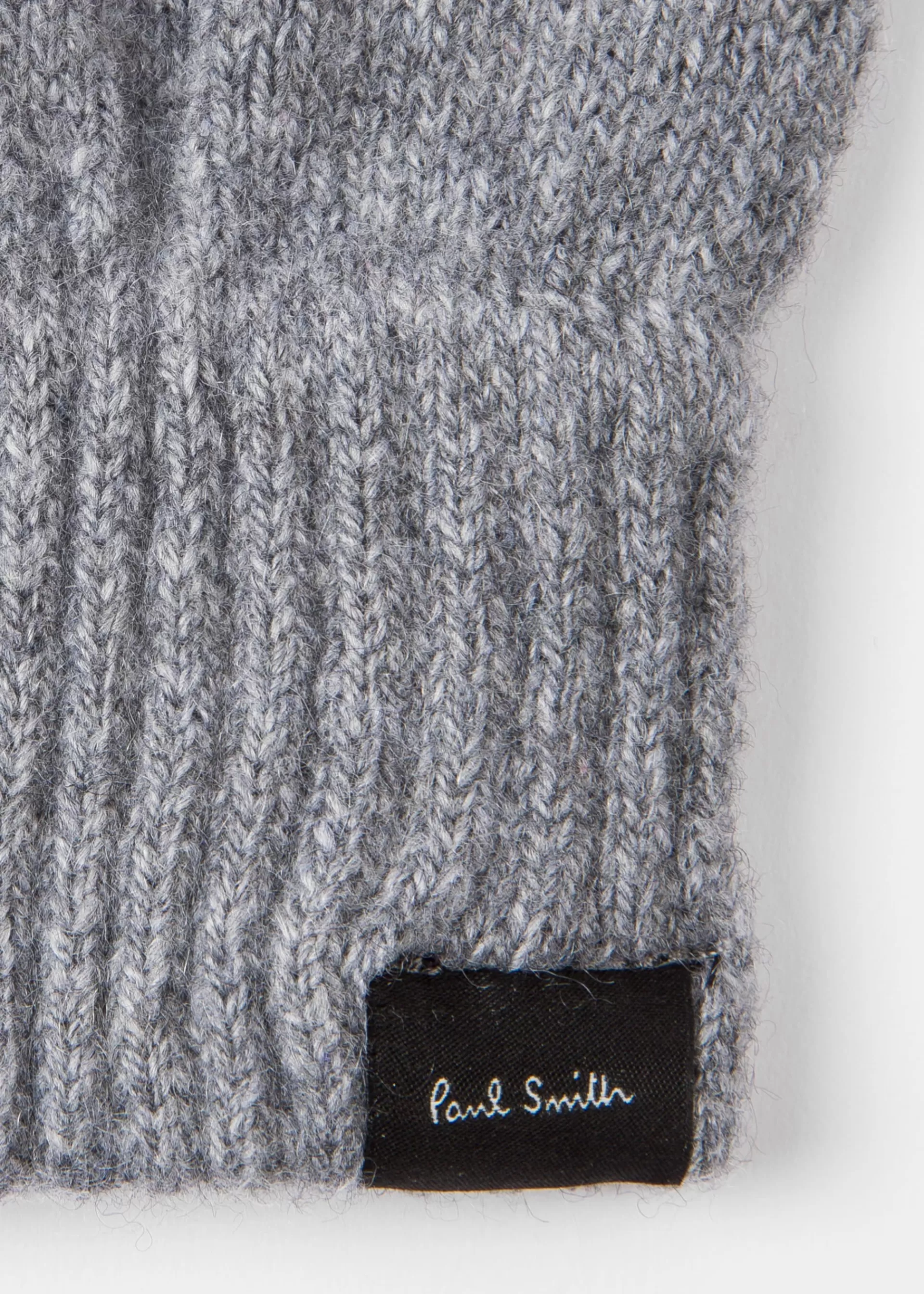 Grey Cashmere-Blend Ribbed Beanie Hat & Cashmere And Merino Wool Gloves Gift Set>Paul Smith Discount