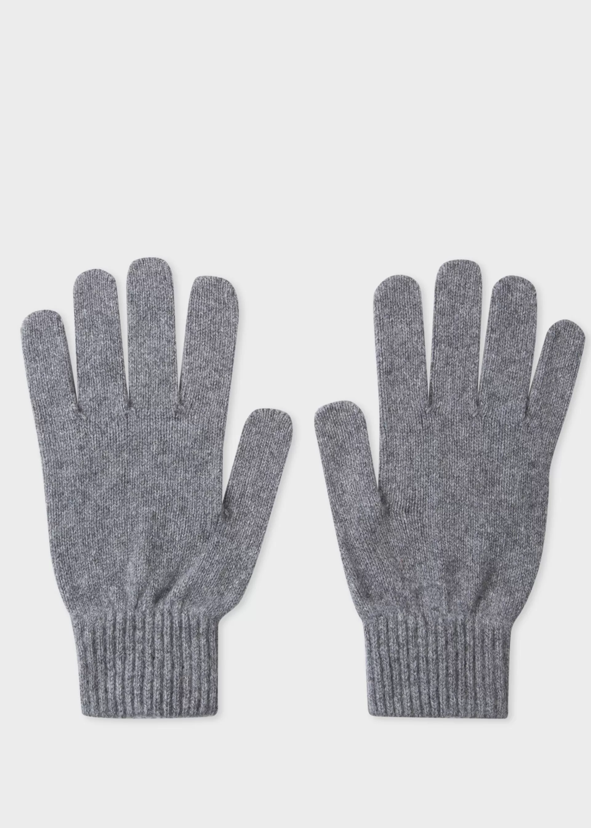 Grey Cashmere-Blend Ribbed Beanie Hat & Cashmere And Merino Wool Gloves Gift Set>Paul Smith Discount