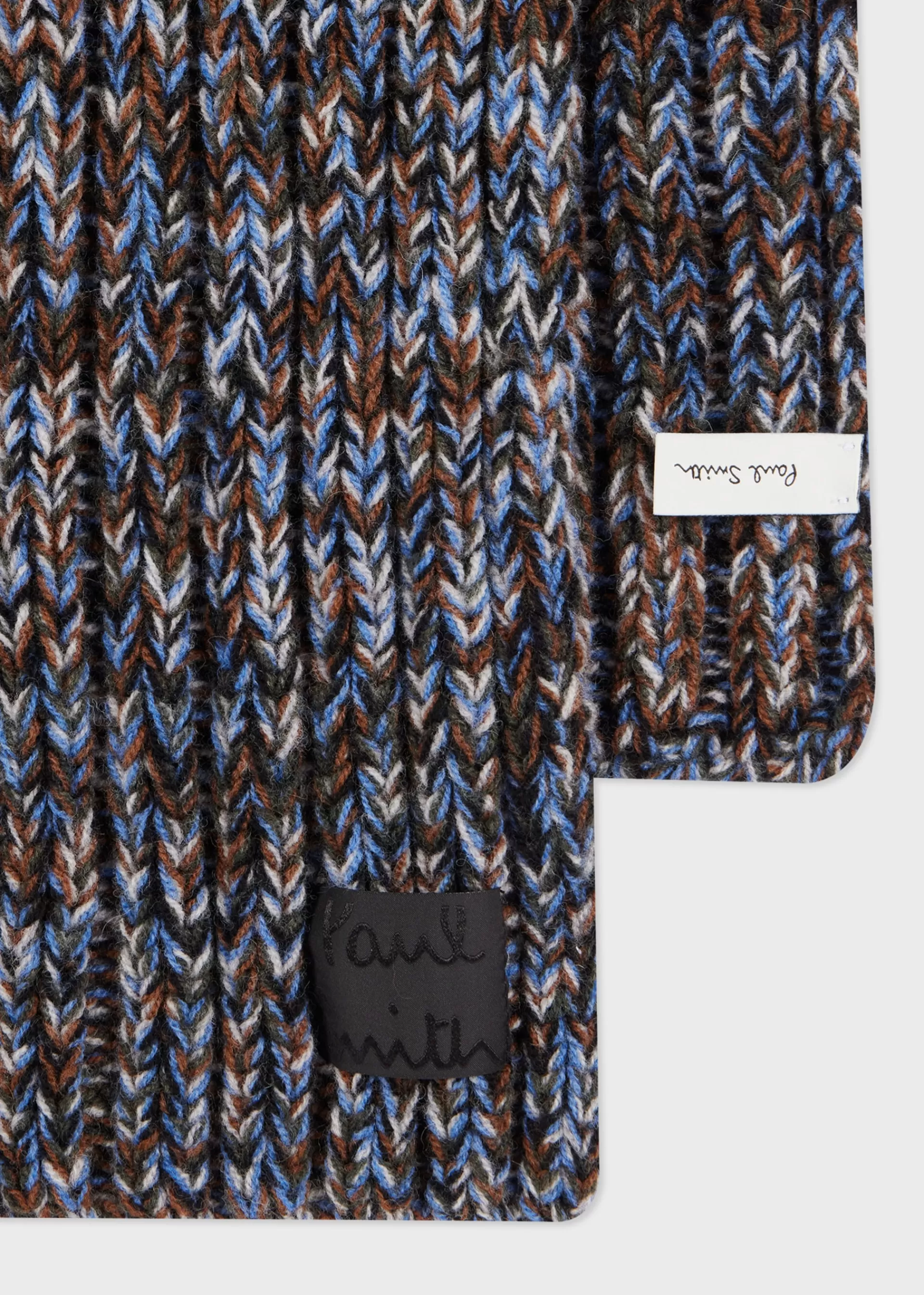 Chunky Knitted Twist Lambswool Scarf>Paul Smith Store