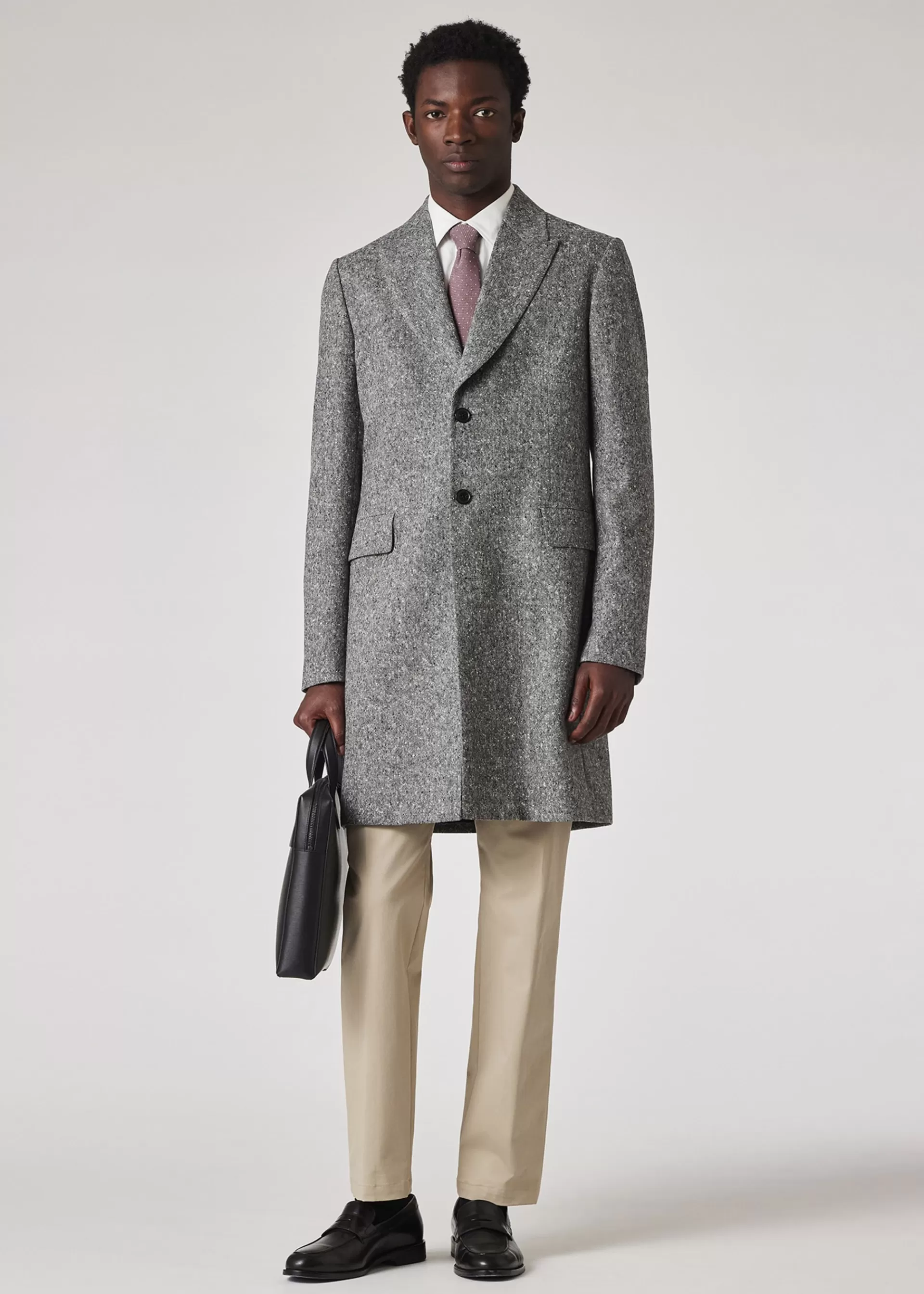 Flecked Wool Epsom Coat>Paul Smith Flash Sale