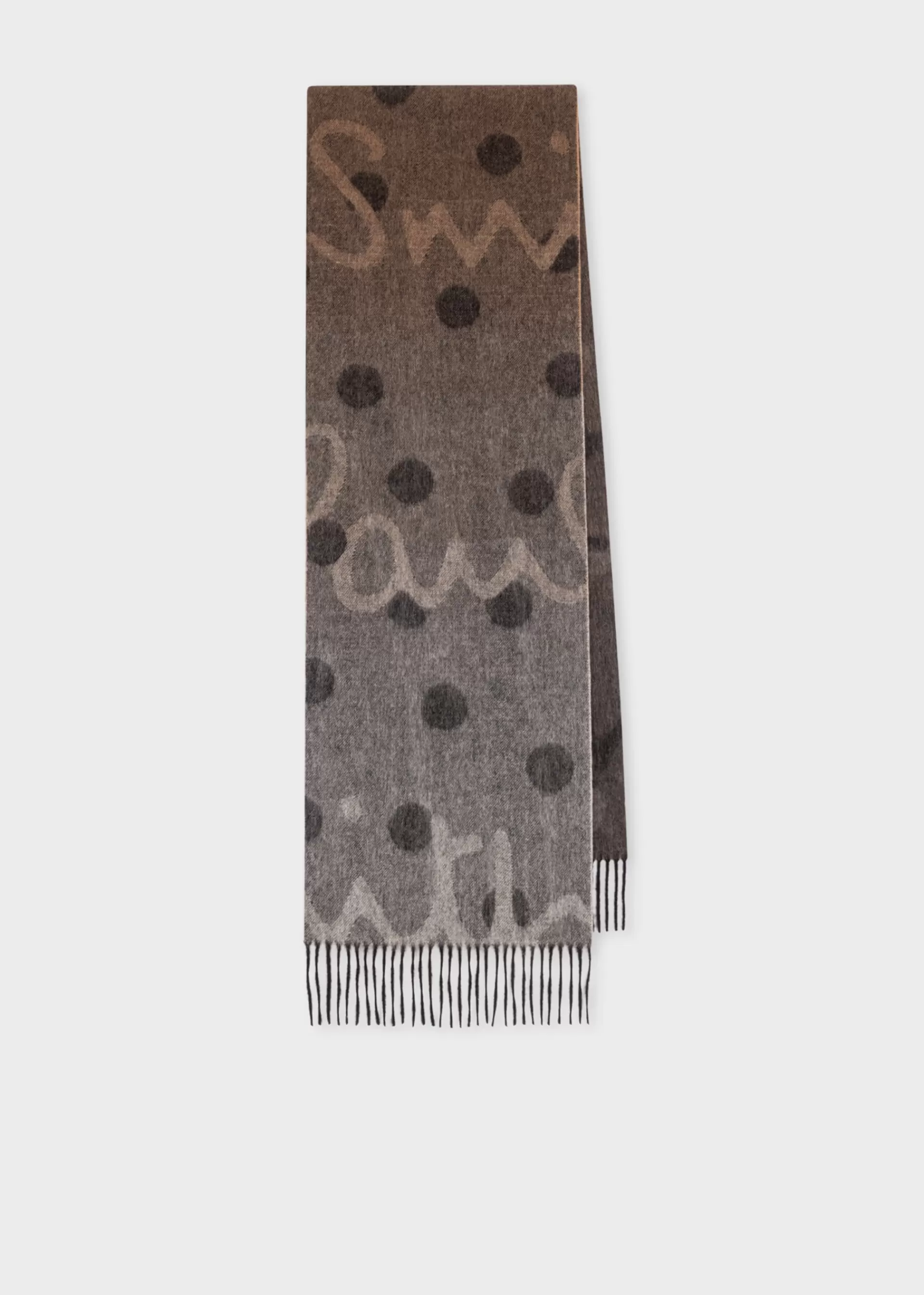 Gradient Polka Lambswool-Cashmere Scarf>Paul Smith Discount
