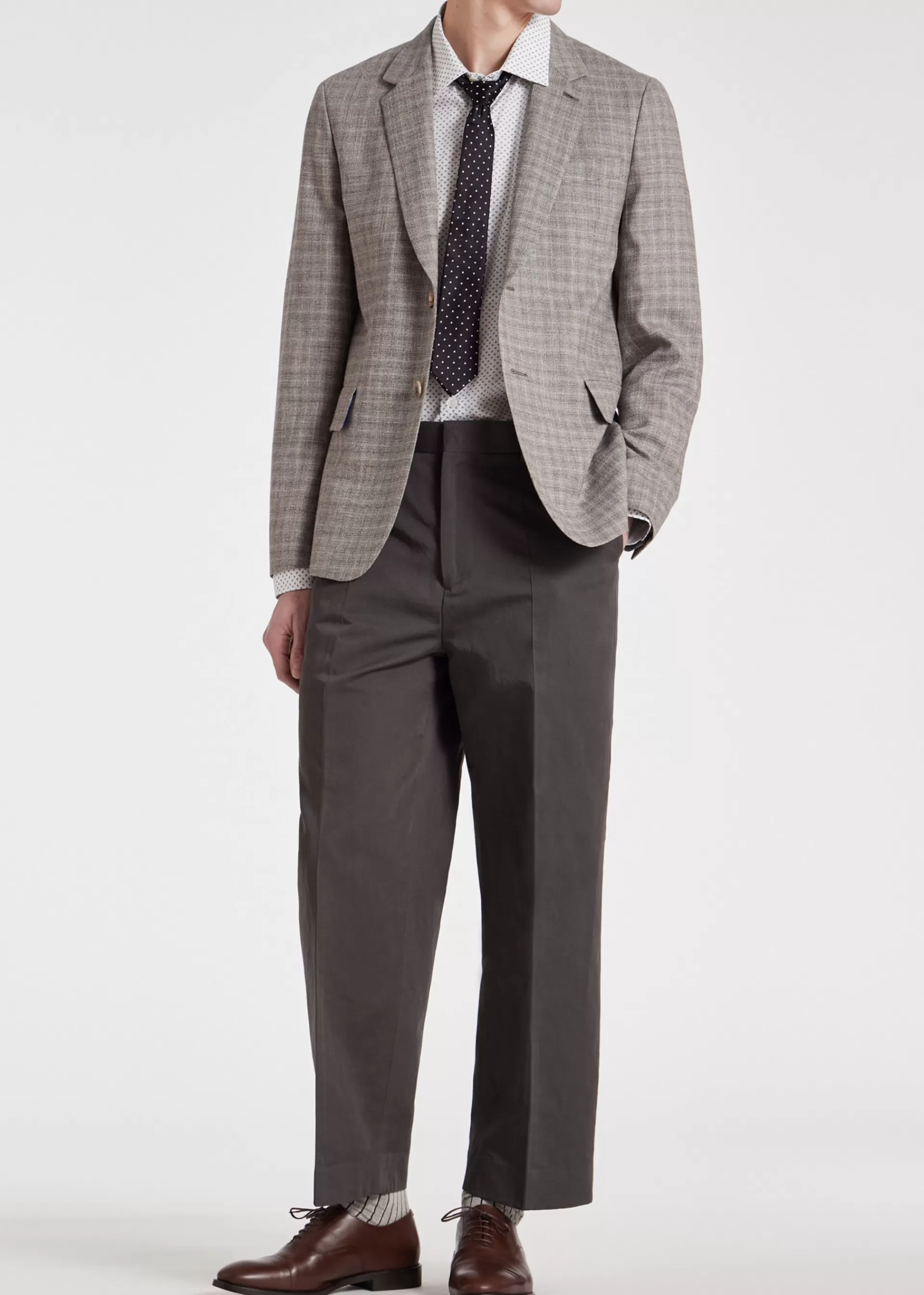 Ombre-Check Wool-Blend Buggy-Lined Blazer>Paul Smith Cheap