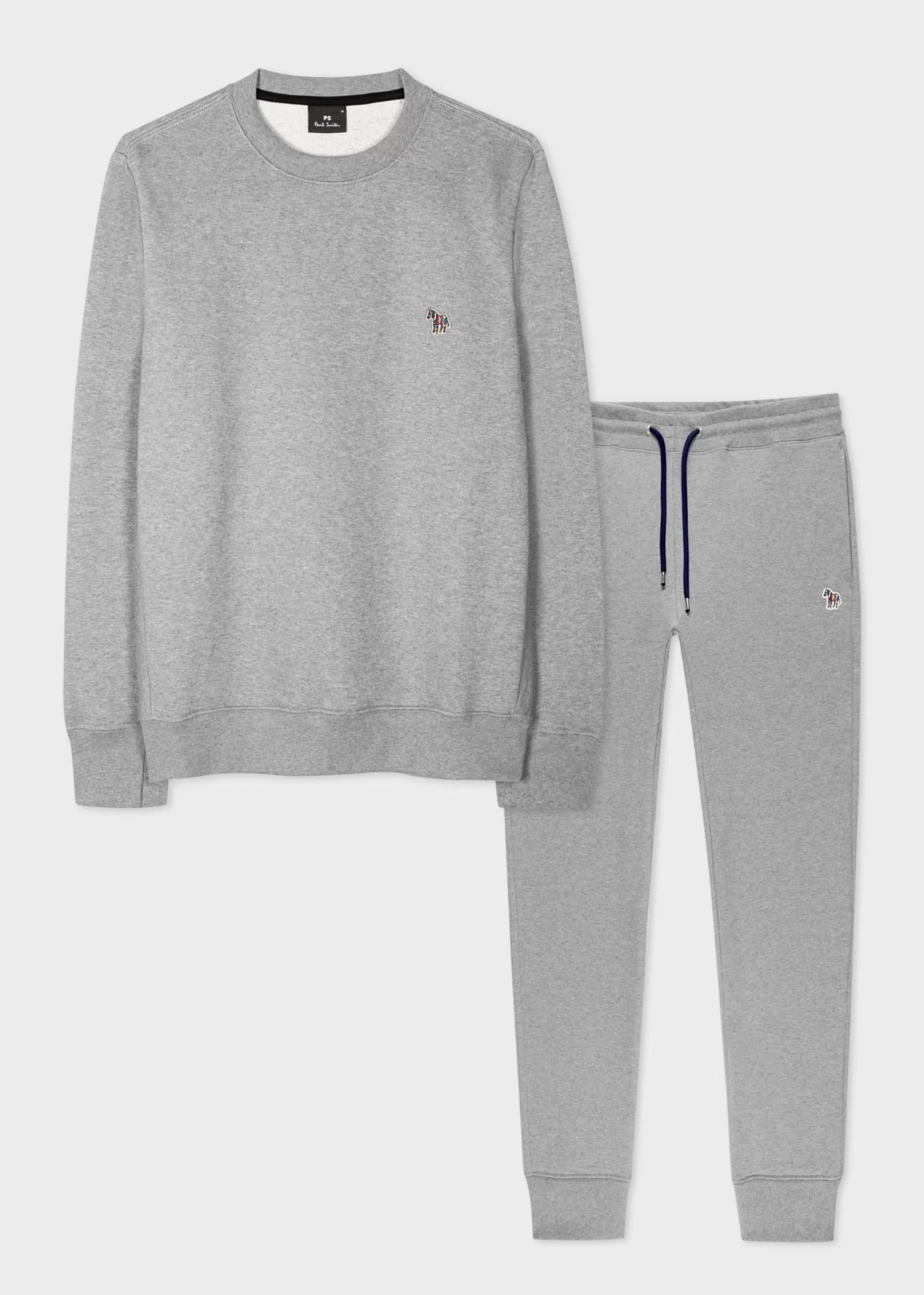 Grey Organic Cotton Zebra Logo Sweatshirt & Sweatpants Set>Paul Smith Cheap