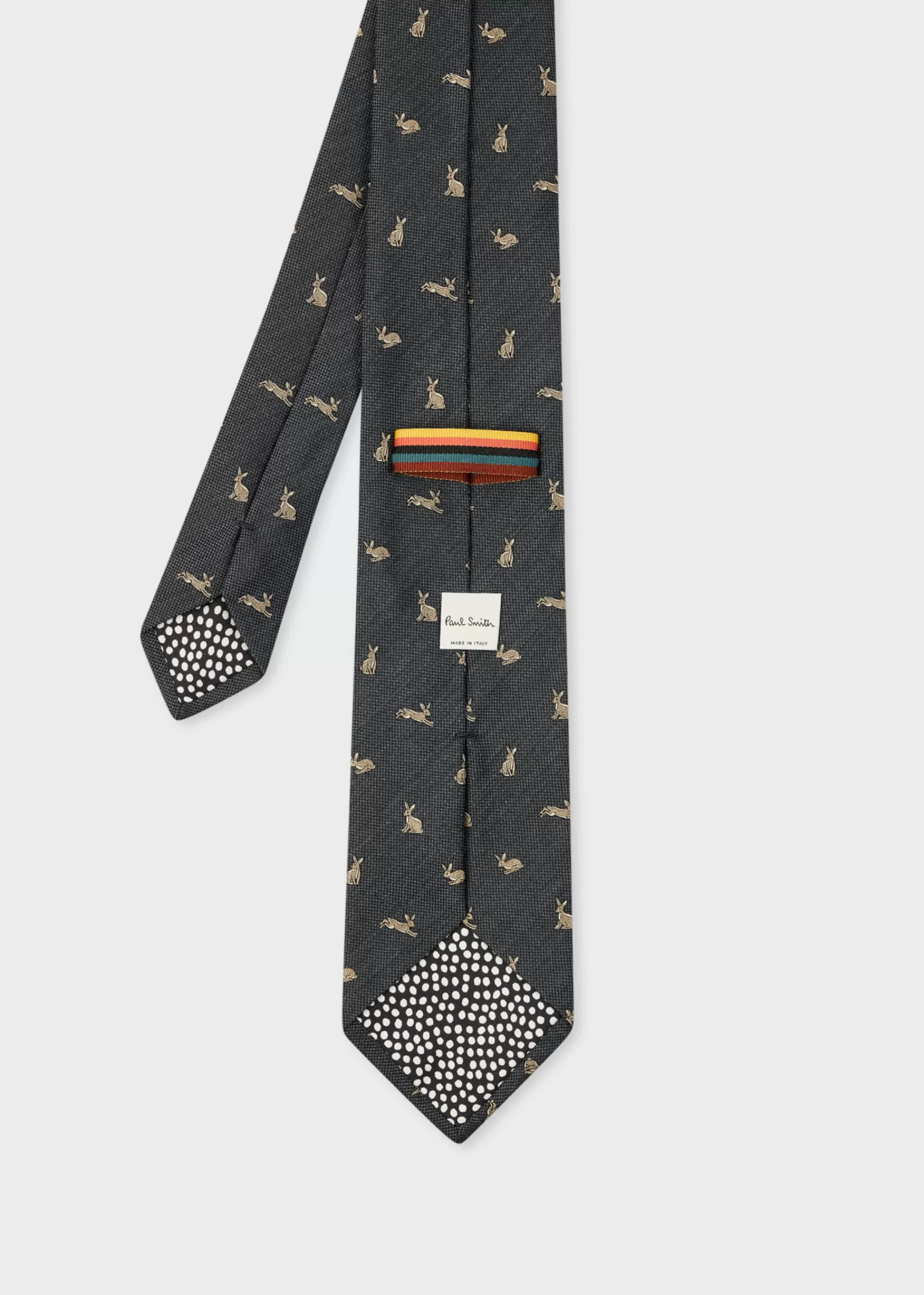 'Rabbit' Silk-Wool Tie>Paul Smith Online