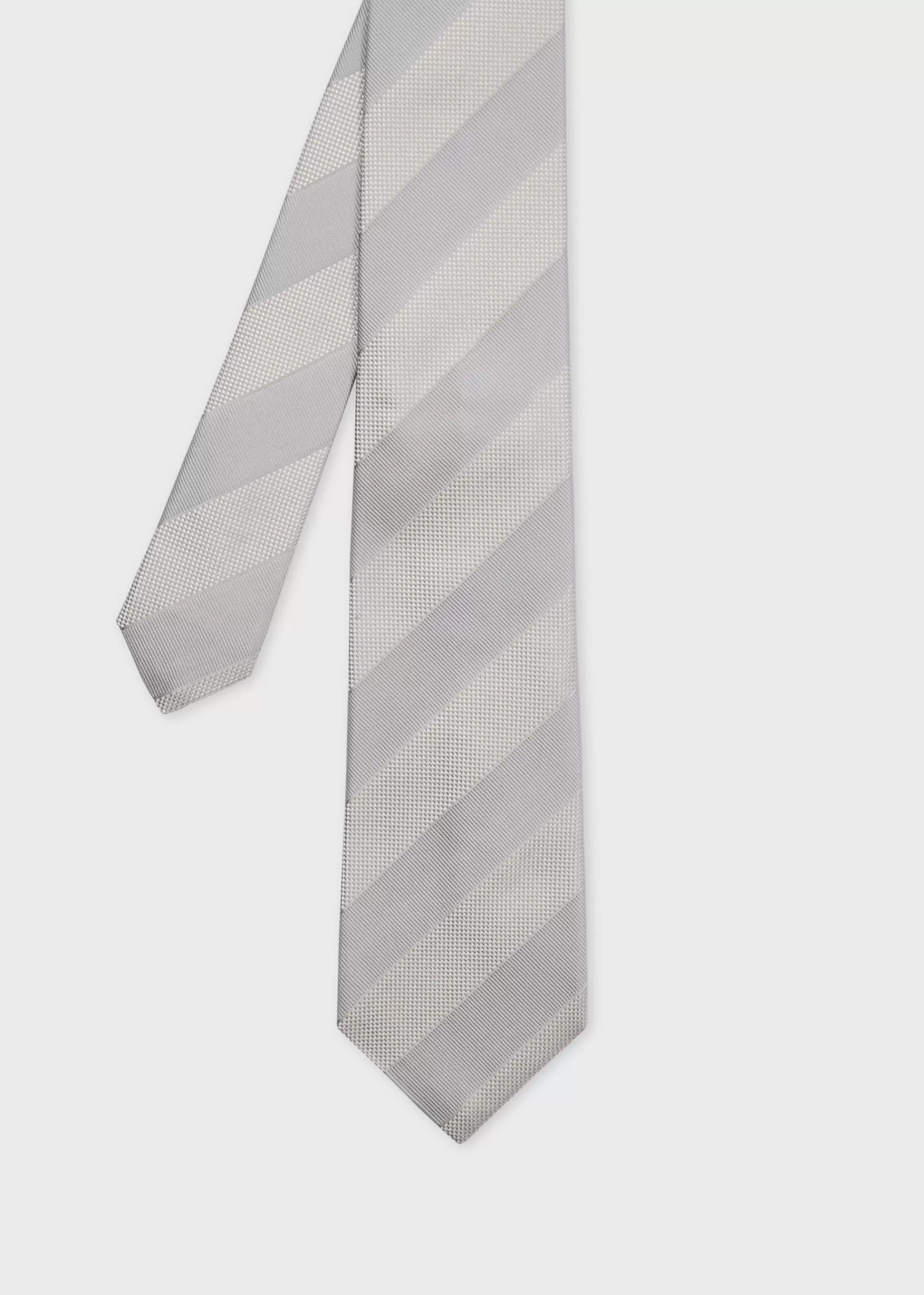 Silk Tonal Diagonal Stripe Tie>Paul Smith Flash Sale