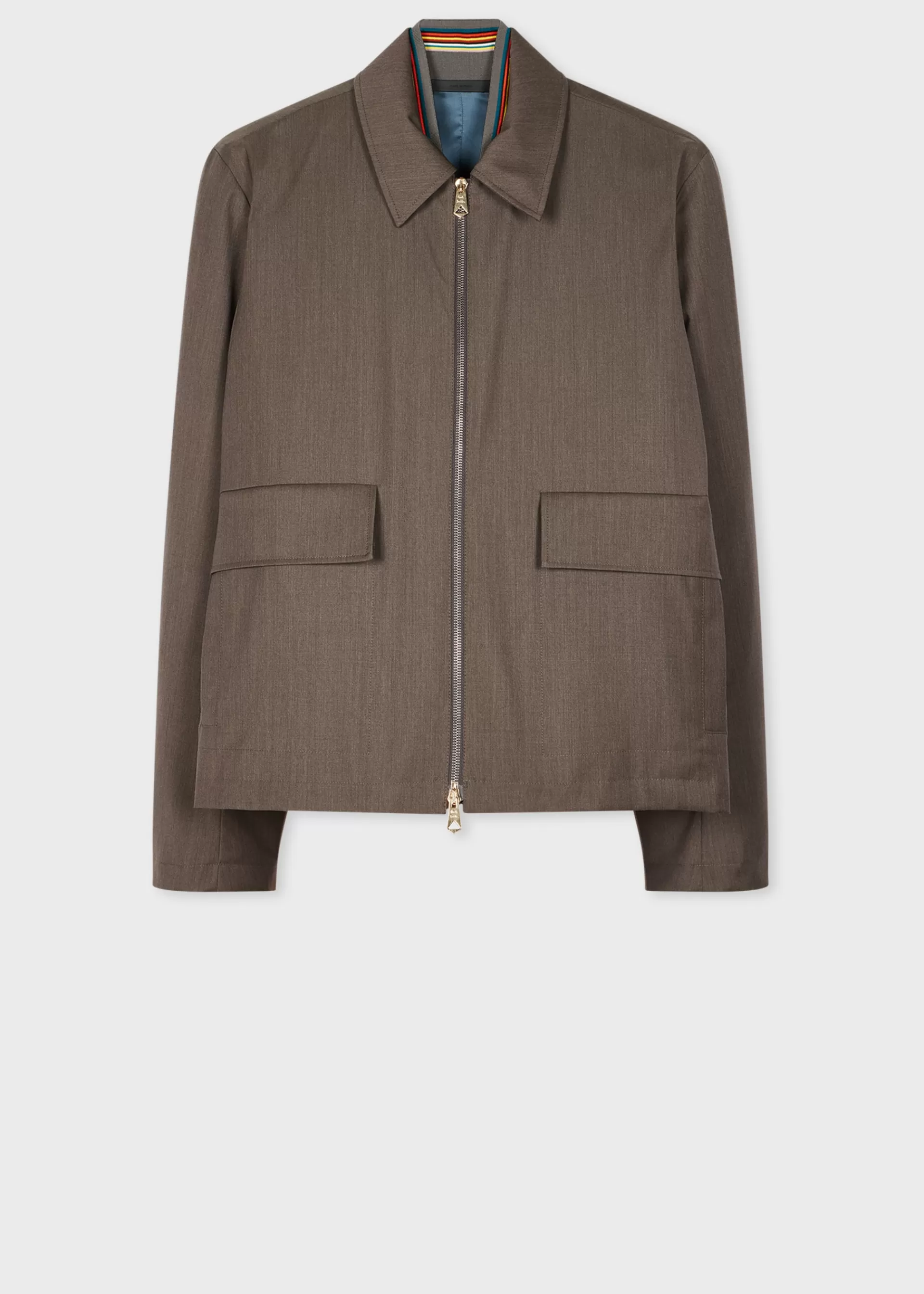 Wool 'Storm System' Zip Jacket>Paul Smith Store