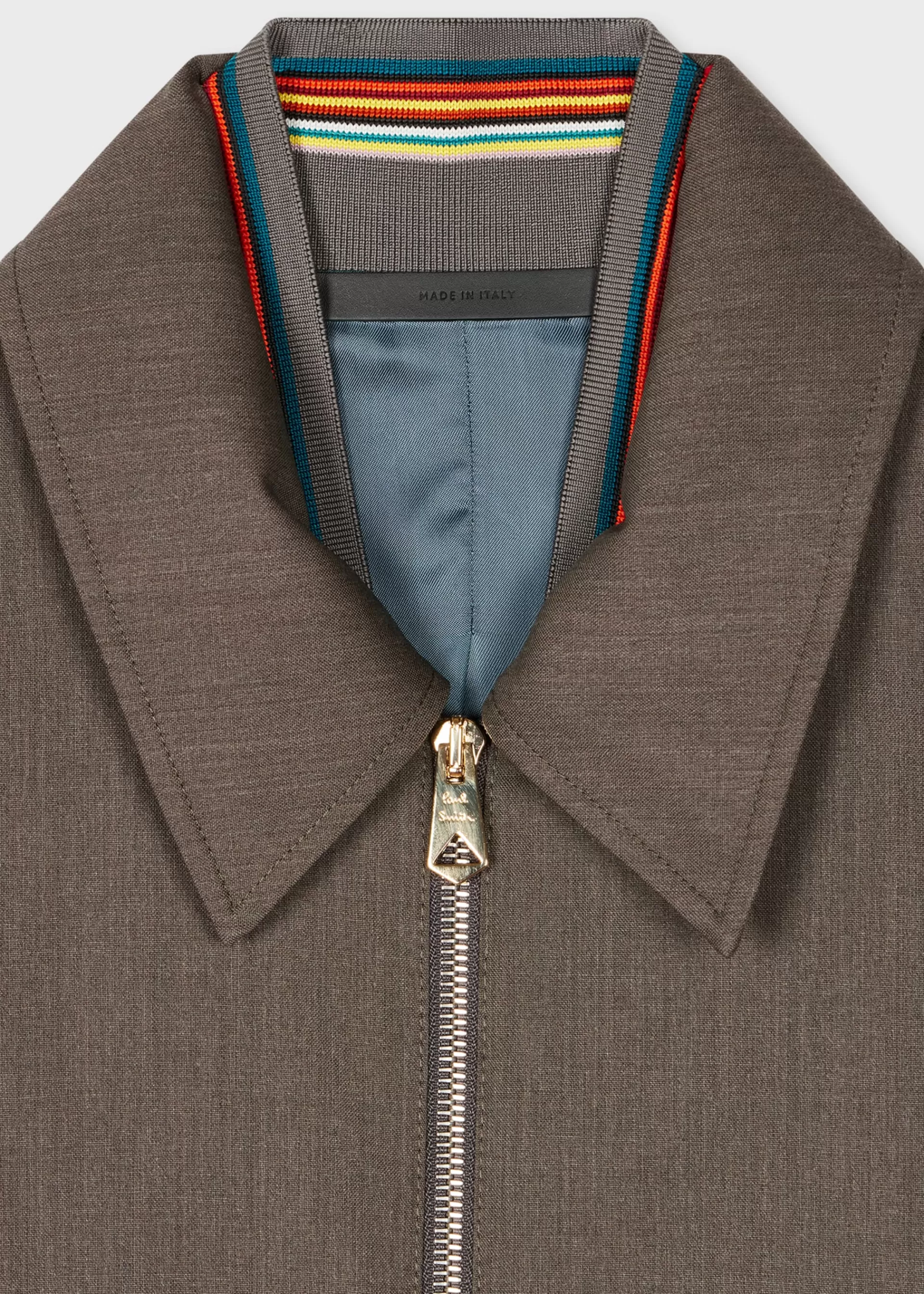 Wool 'Storm System' Zip Jacket>Paul Smith Store