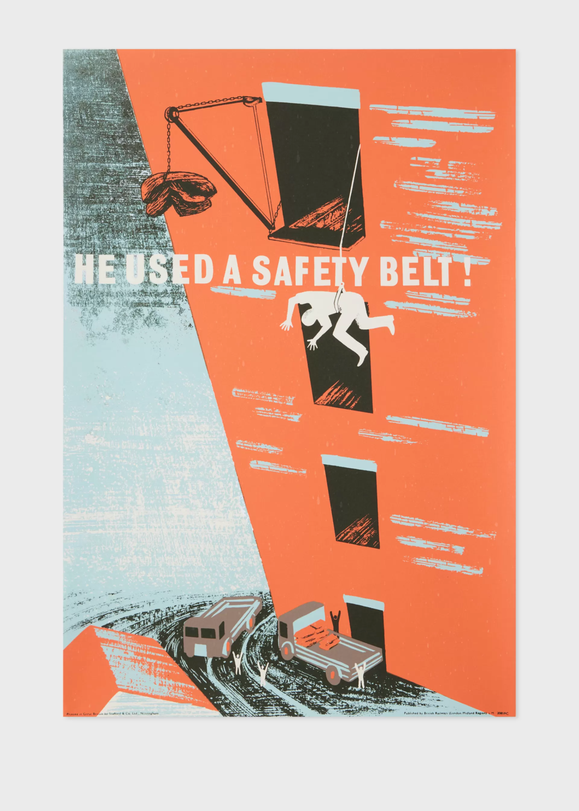 He Used a Safety Belt, 1943' Poster Print by H. A. Rothholz>Paul Smith Fashion
