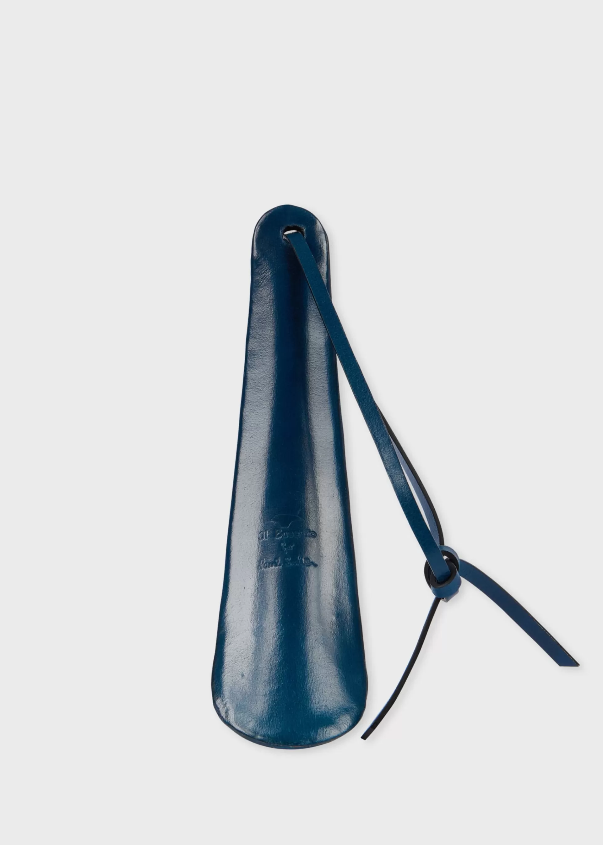 Il Bussetto for - Poseidon Blue Leather Small Shoehorn>Paul Smith Online