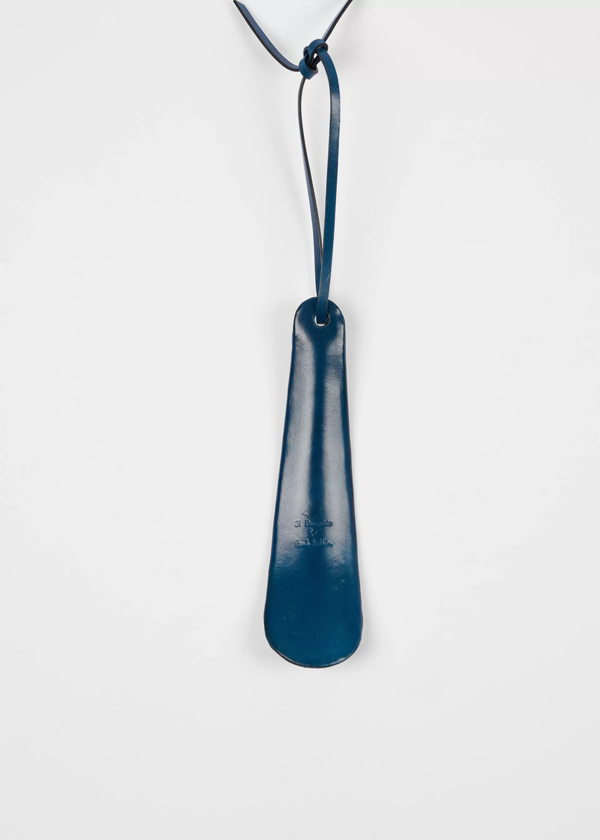 Il Bussetto for - Poseidon Blue Leather Small Shoehorn>Paul Smith Online