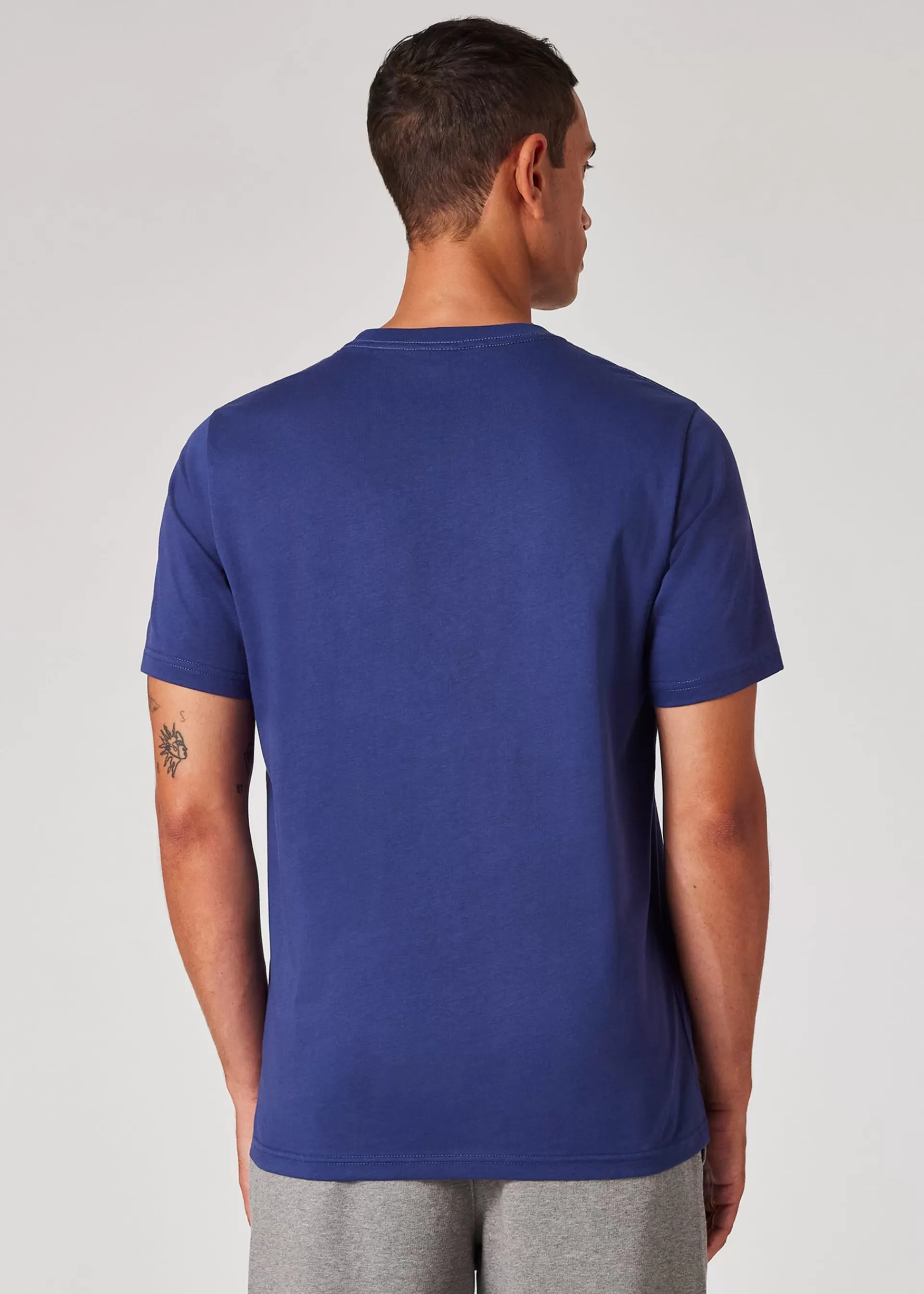 Indigo Blue Organic Cotton Zebra Logo T-Shirt>Paul Smith Sale