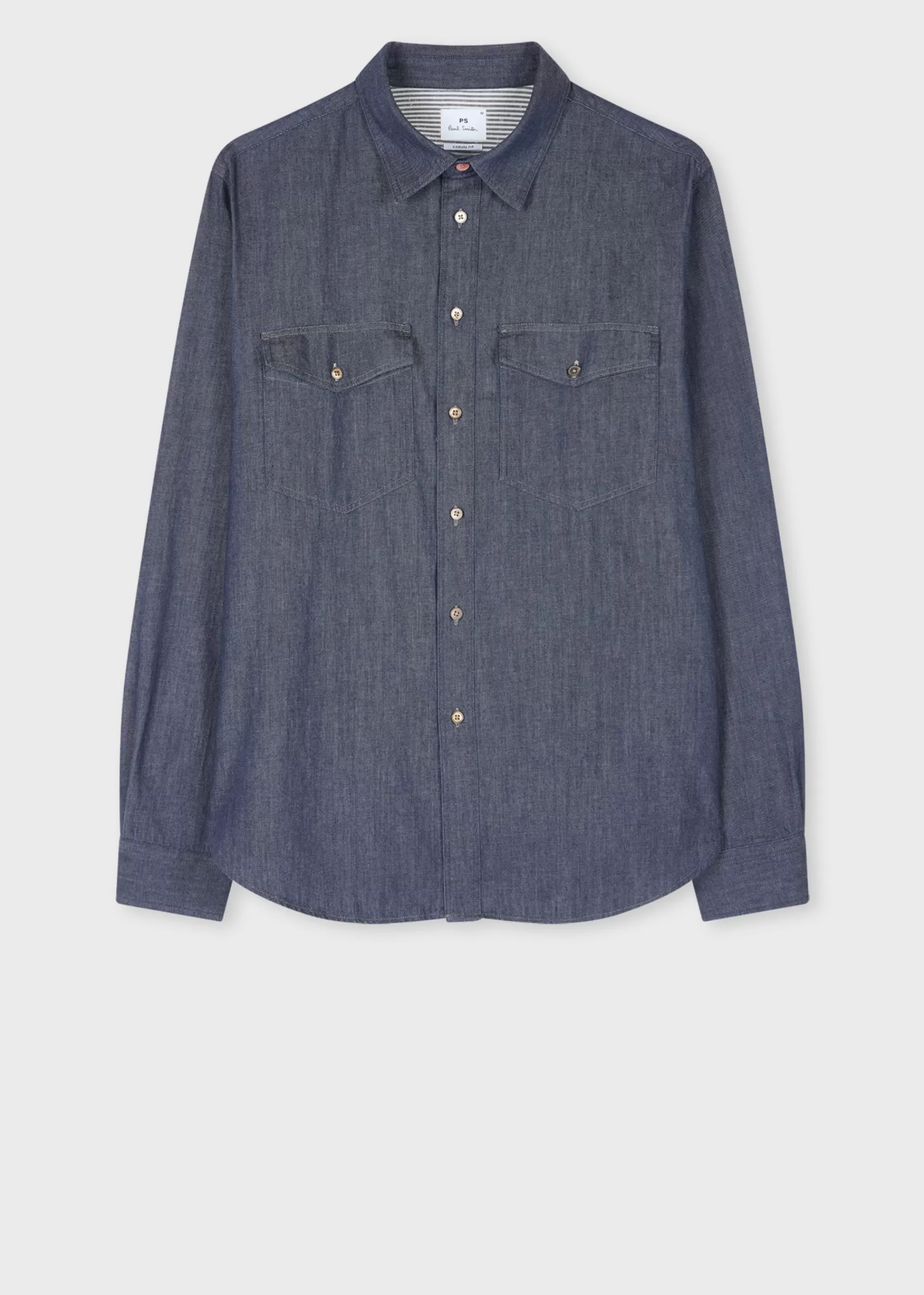 Indigo Rinse Denim Patch-Pocket Shirt>Paul Smith Best