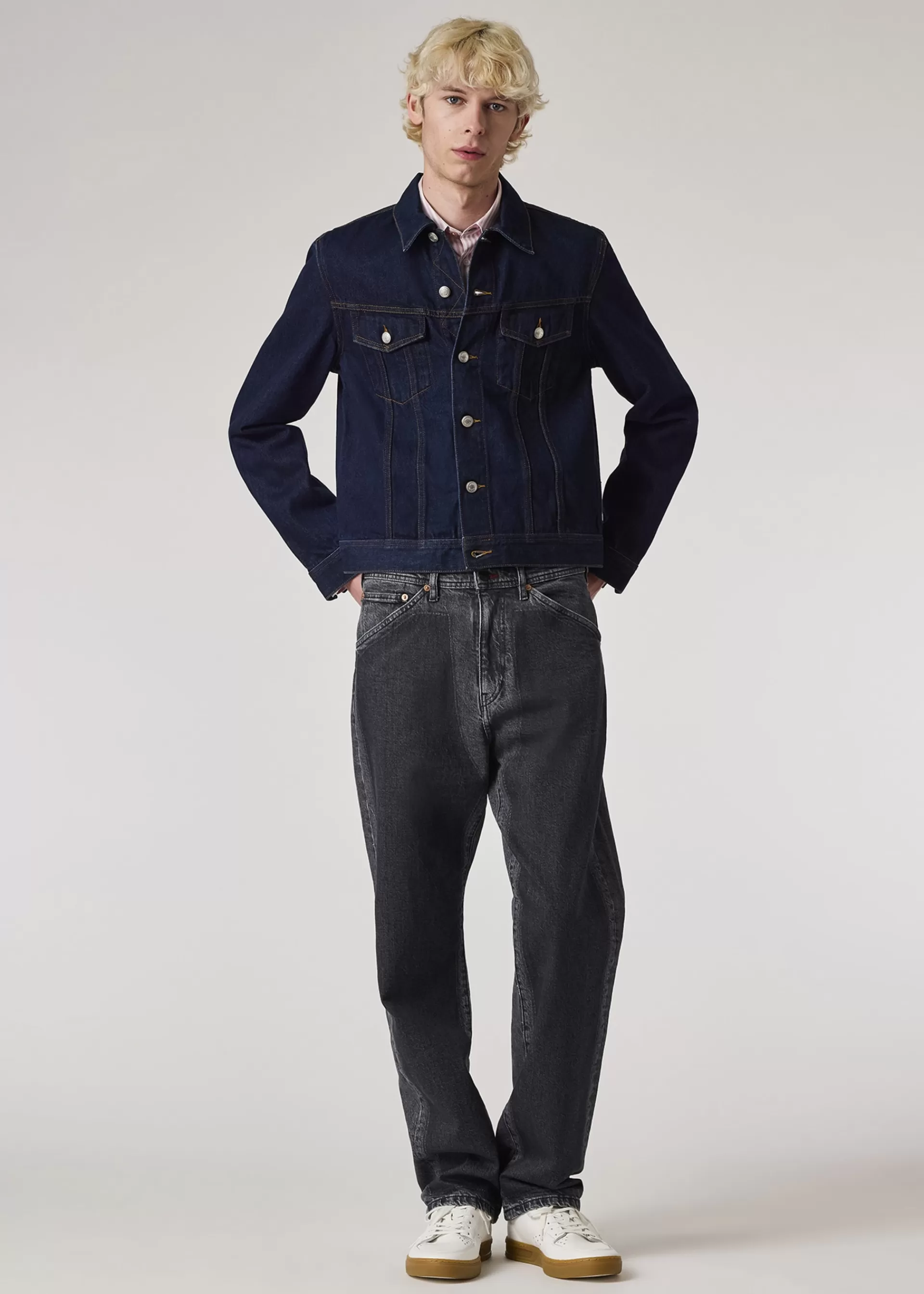 Indigo-Rinse Denim Trucker Jacket>Paul Smith Clearance