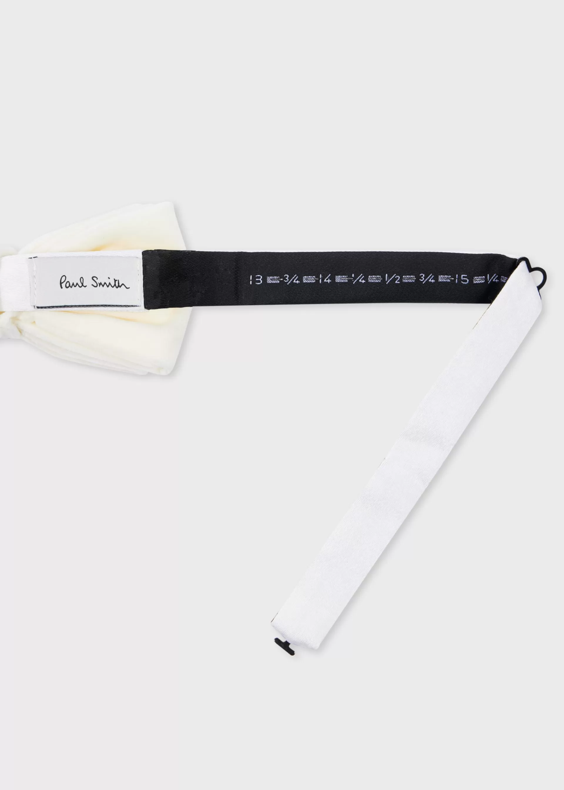 Ivory Velvet Pre-Tied Bow Tie>Paul Smith Hot