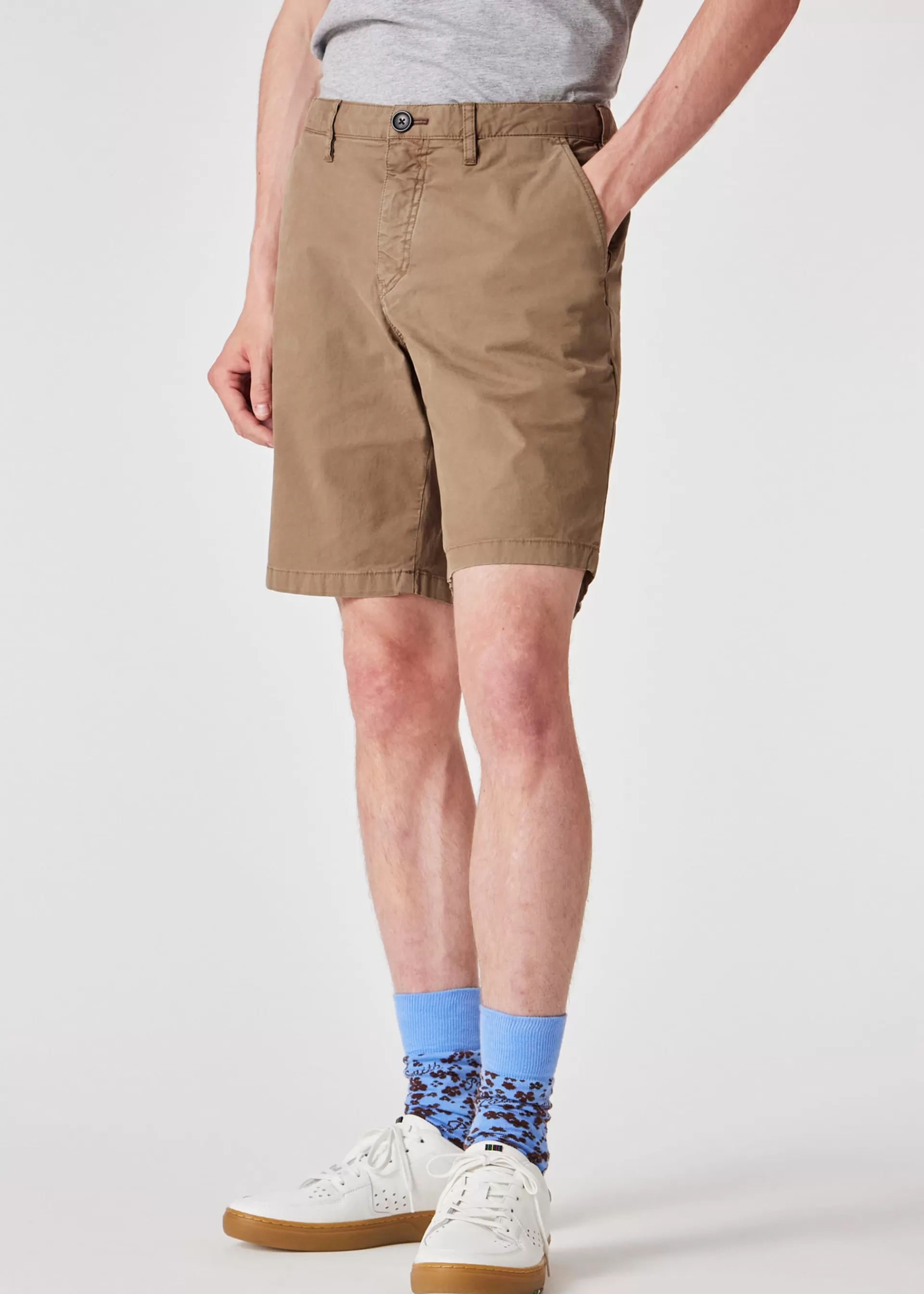 Cotton-Twill 'Broad Stripe Zebra' Shorts>Paul Smith Outlet