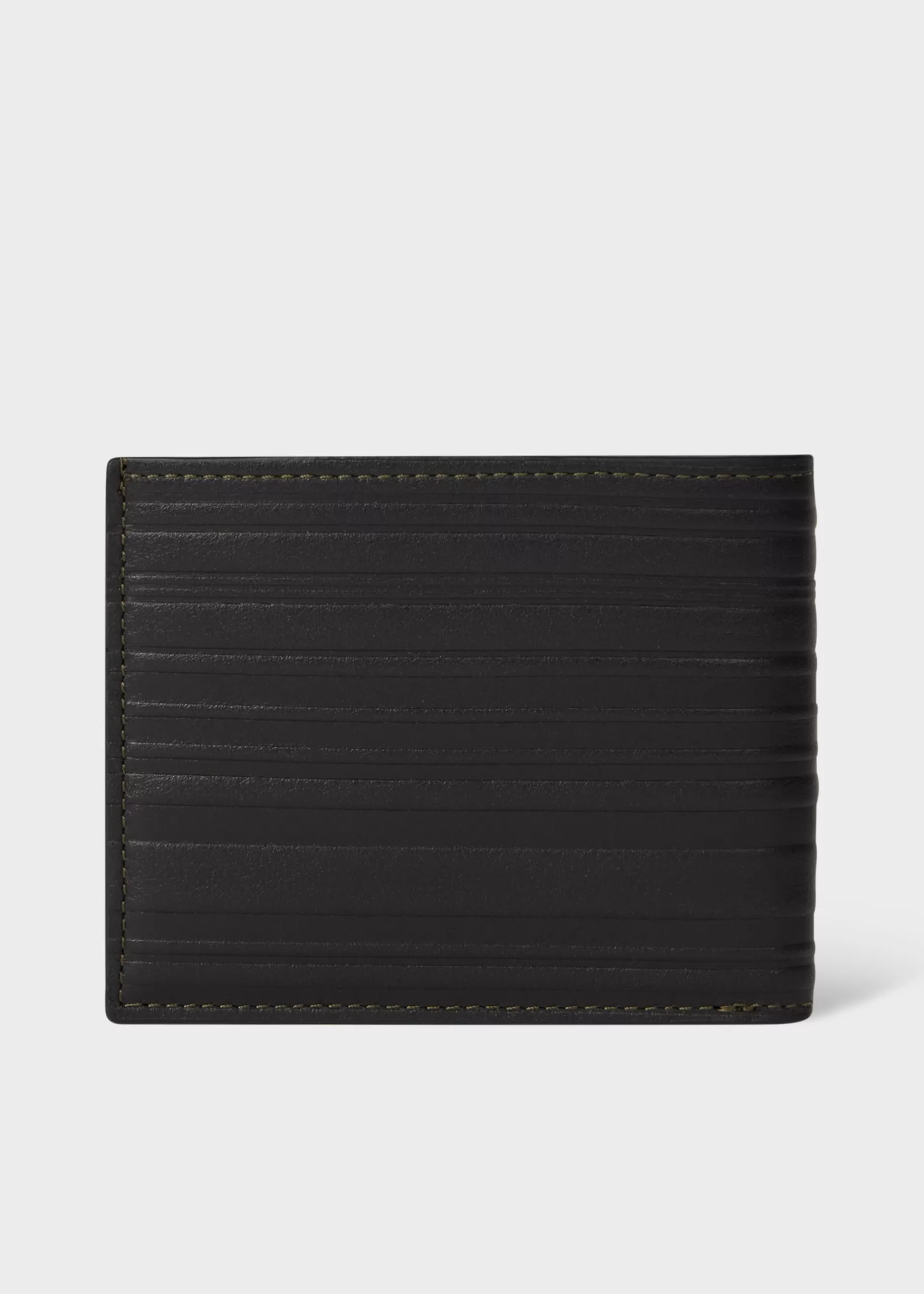 Leather 'Shadow Stripe' Billfold Wallet>Paul Smith Clearance