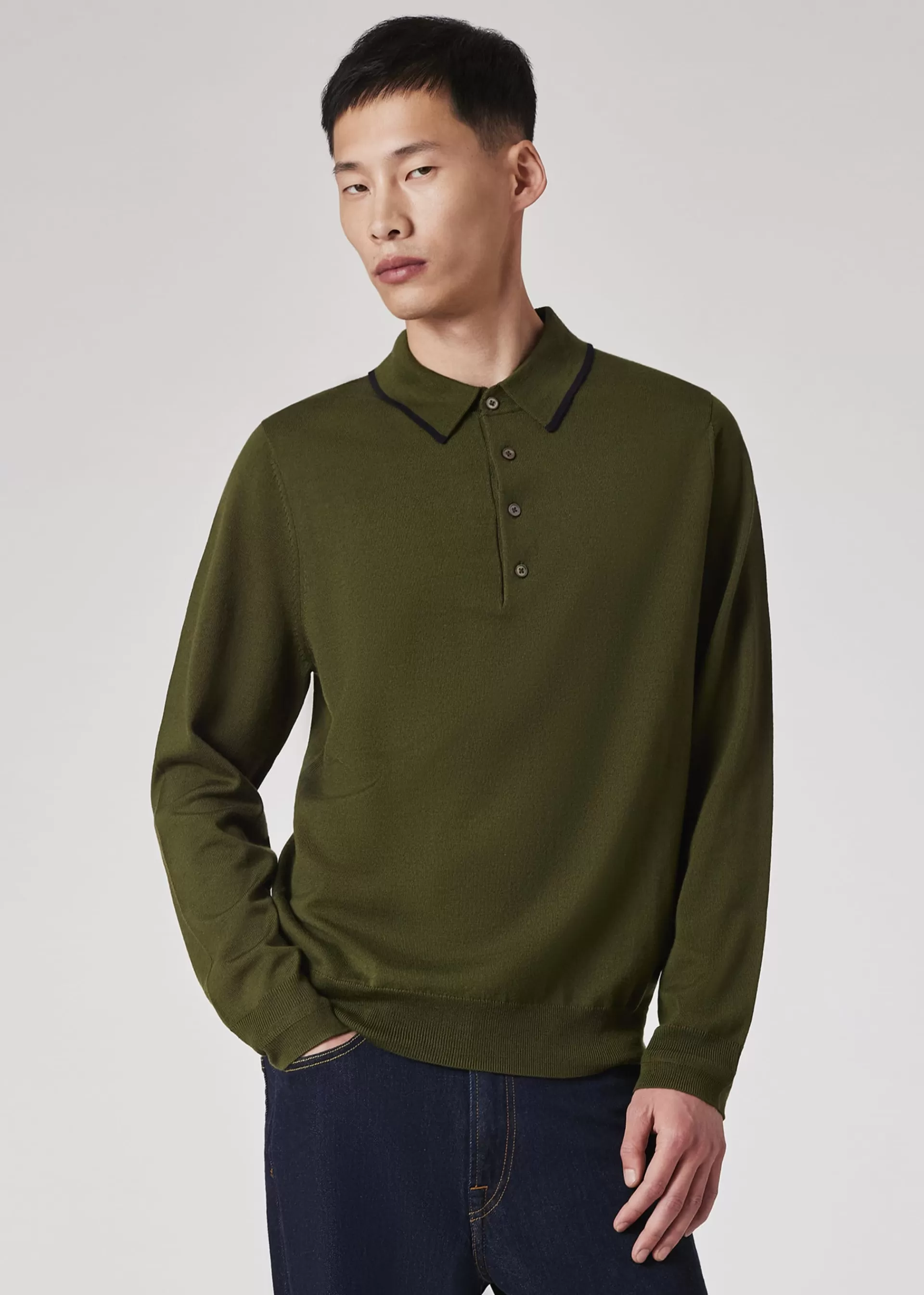 Merino Wool Polo Sweater>Paul Smith Shop