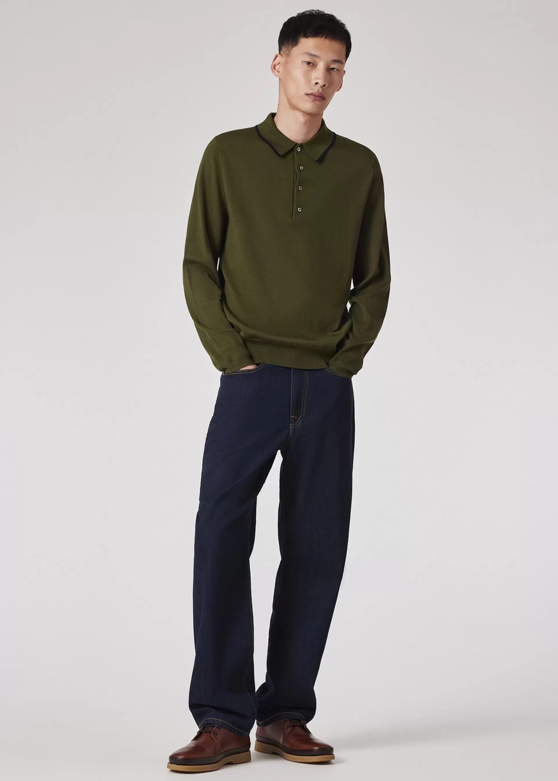 Merino Wool Polo Sweater>Paul Smith Shop