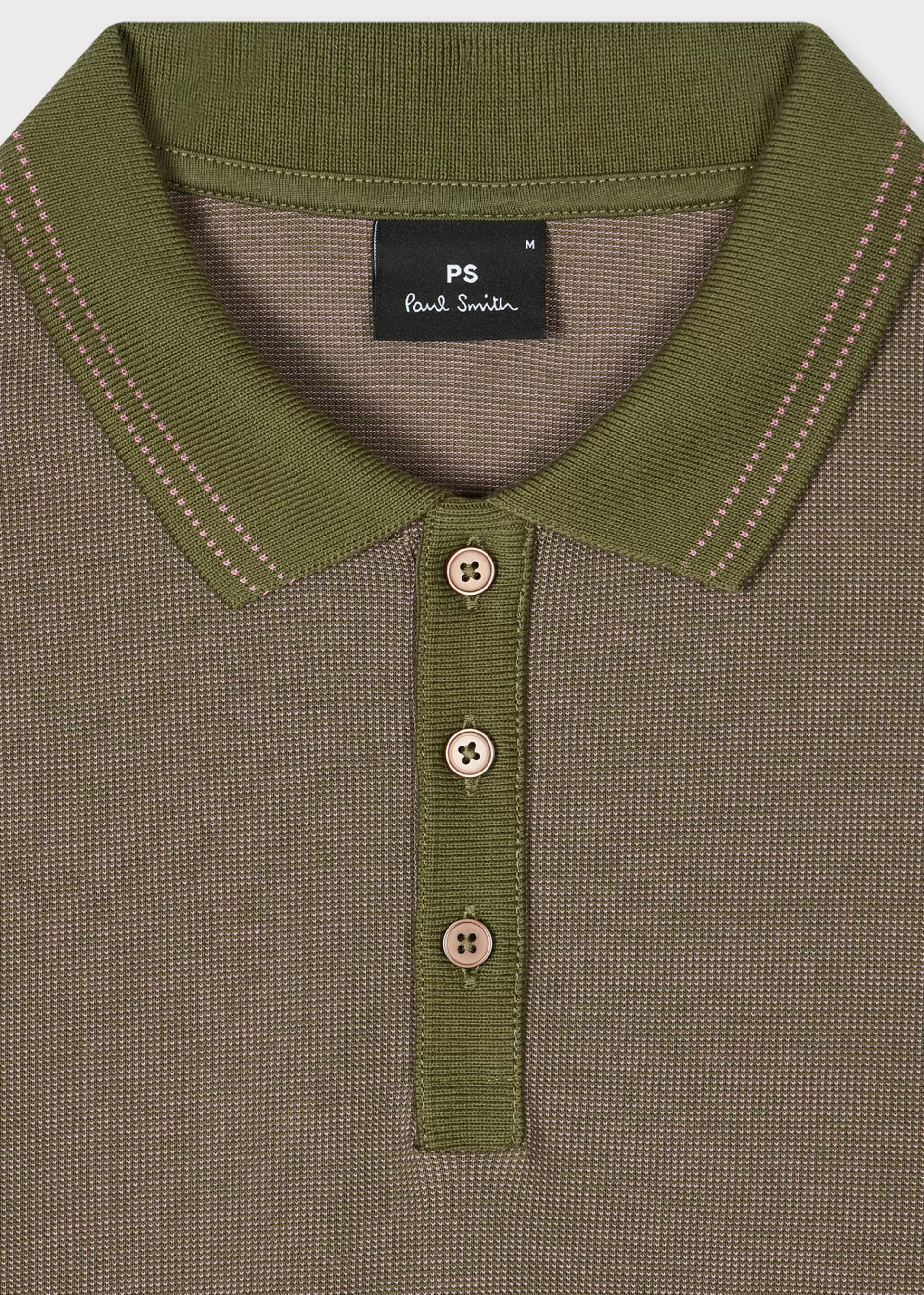 Micro Jacquard Organic Cotton Polo Shirt>Paul Smith Discount