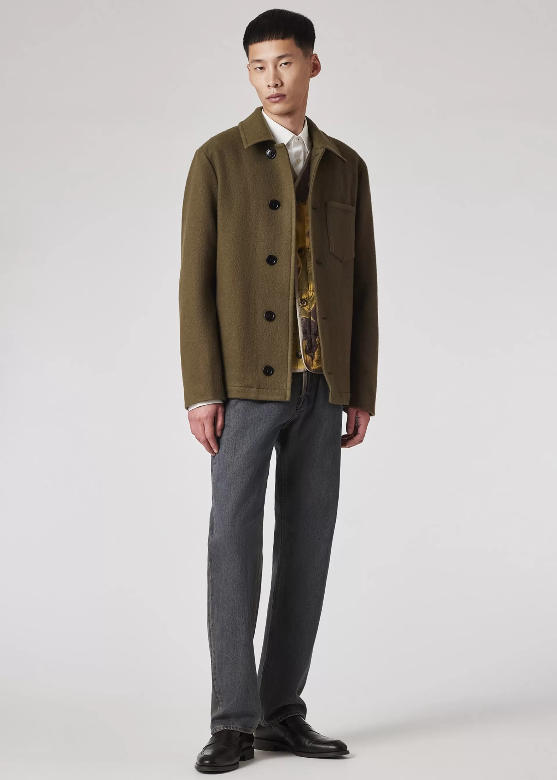 Recycled Wool-Blend Jacket>Paul Smith Outlet