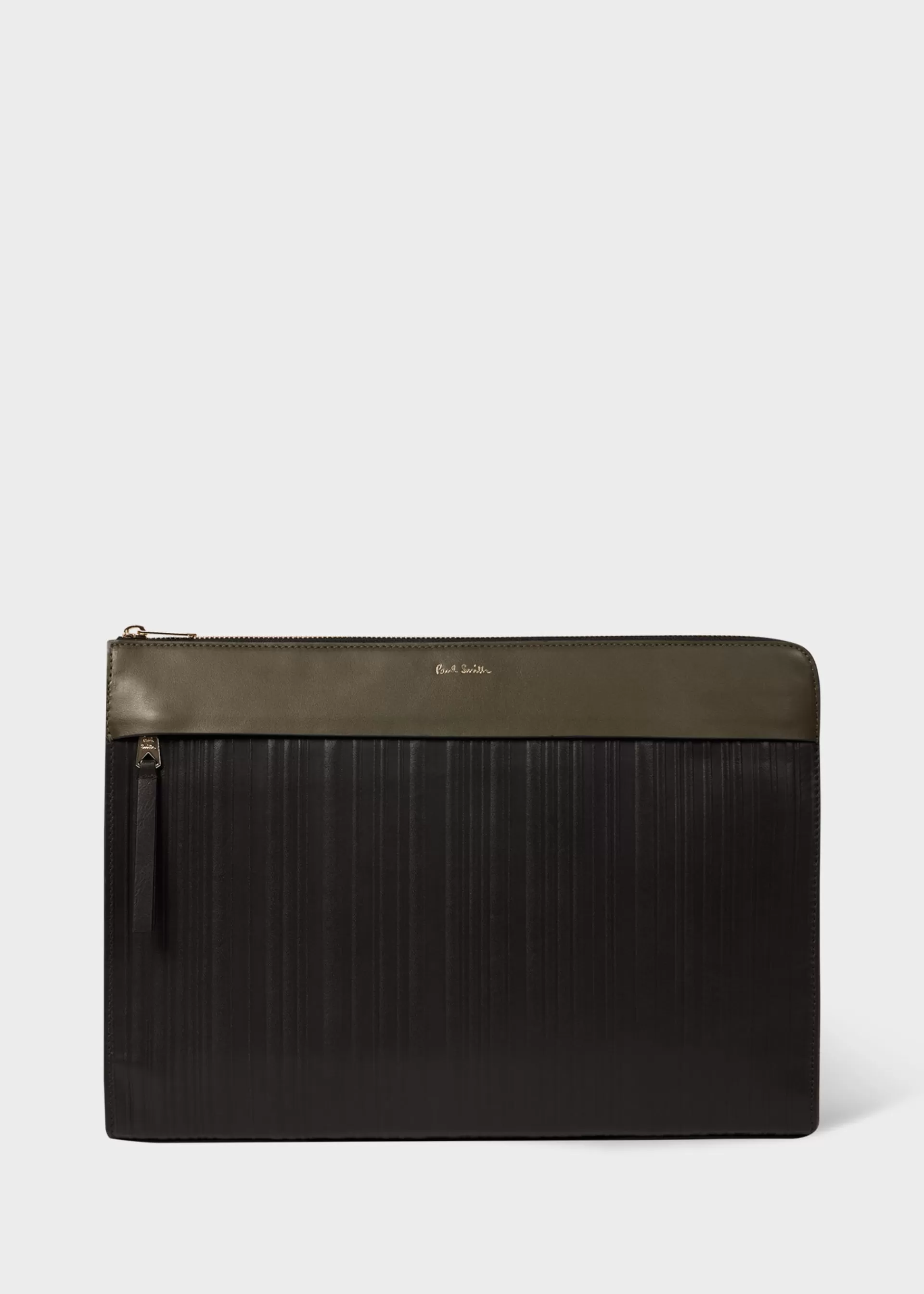 'Shadow Stripe' Document Case>Paul Smith Clearance