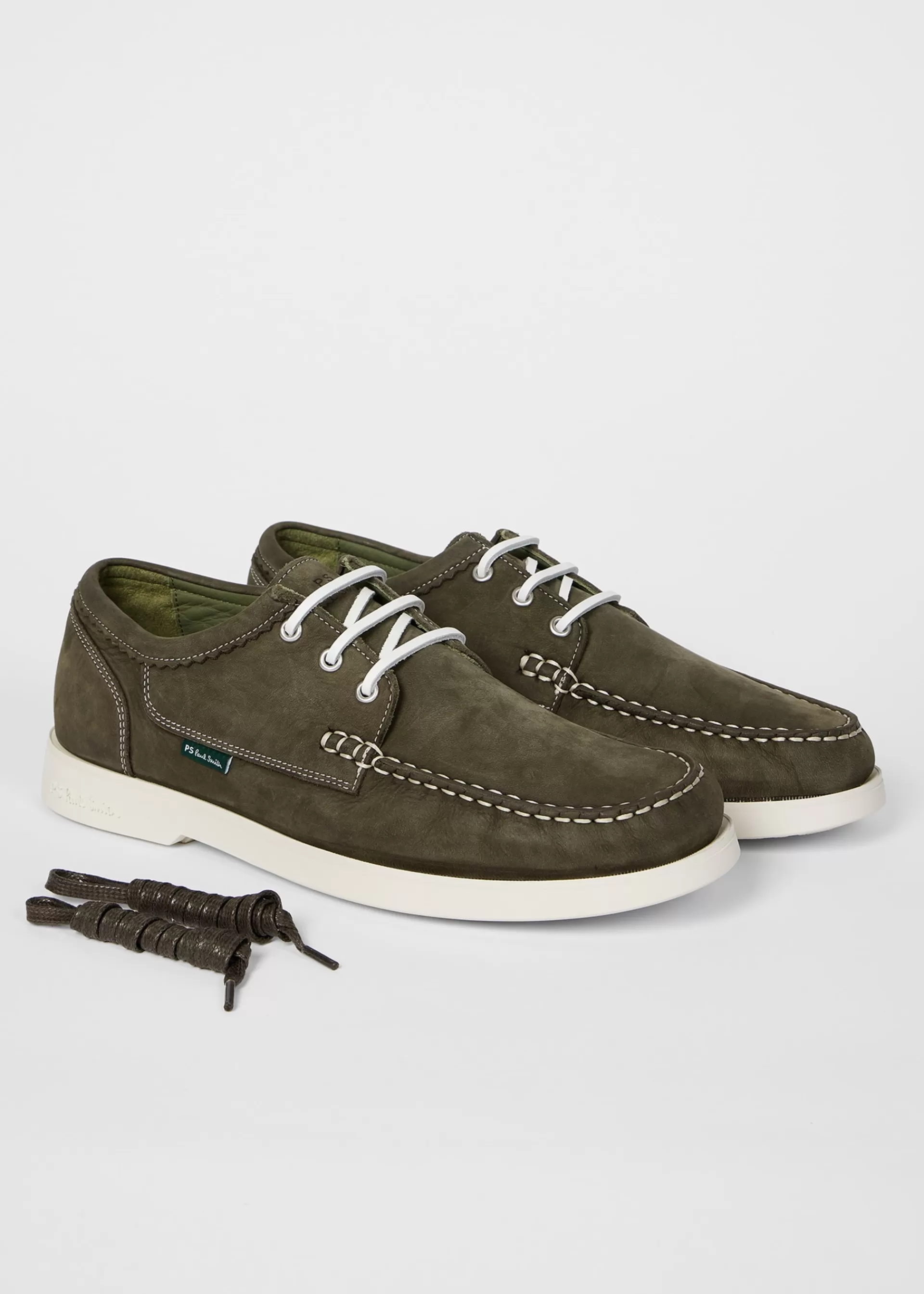 Suede 'Pebble' Boat Shoes>Paul Smith Sale
