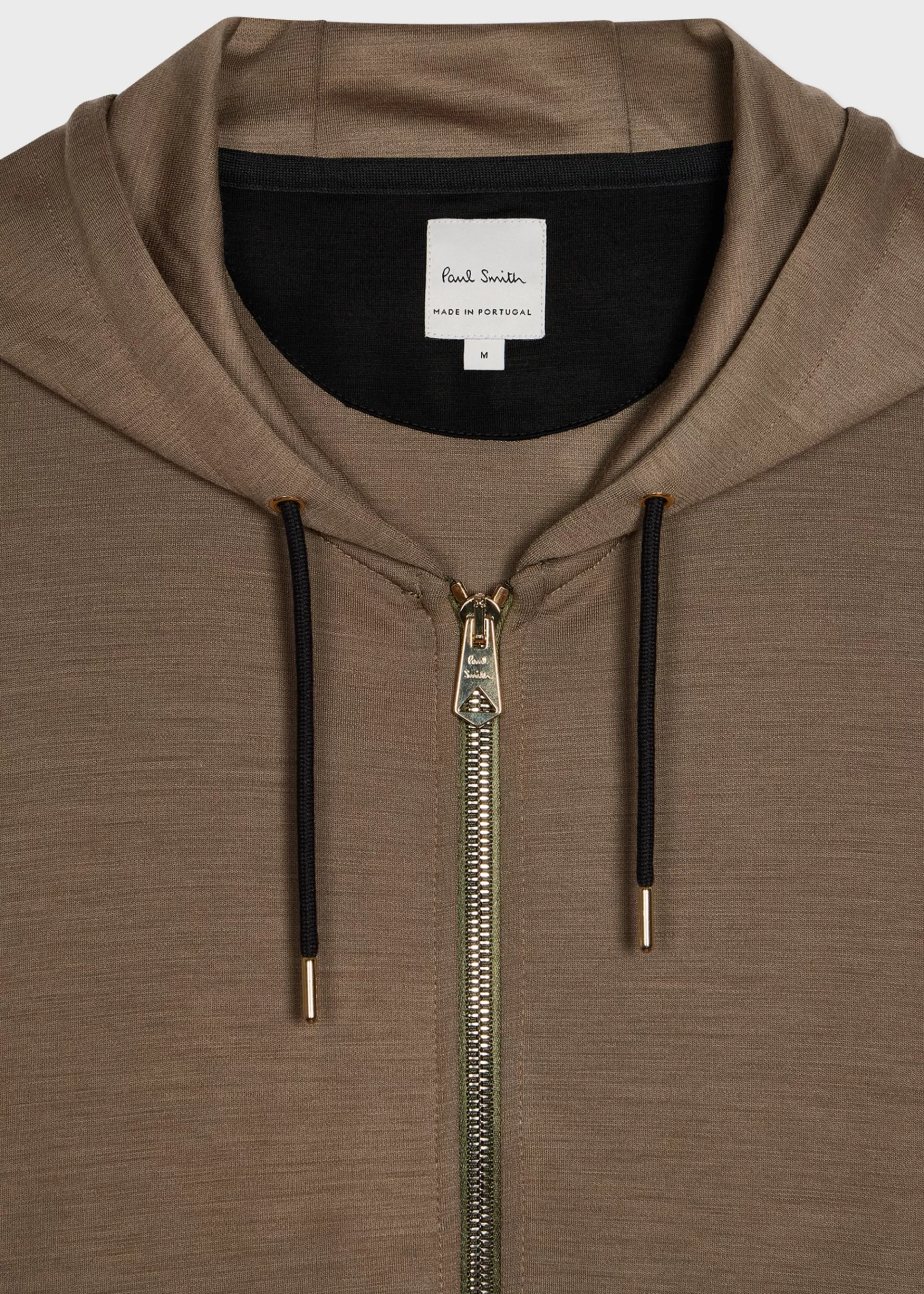 Khaki Washable Wool 'Signature Stripe' Zip Hoodie and Sweatpants Set>Paul Smith Fashion
