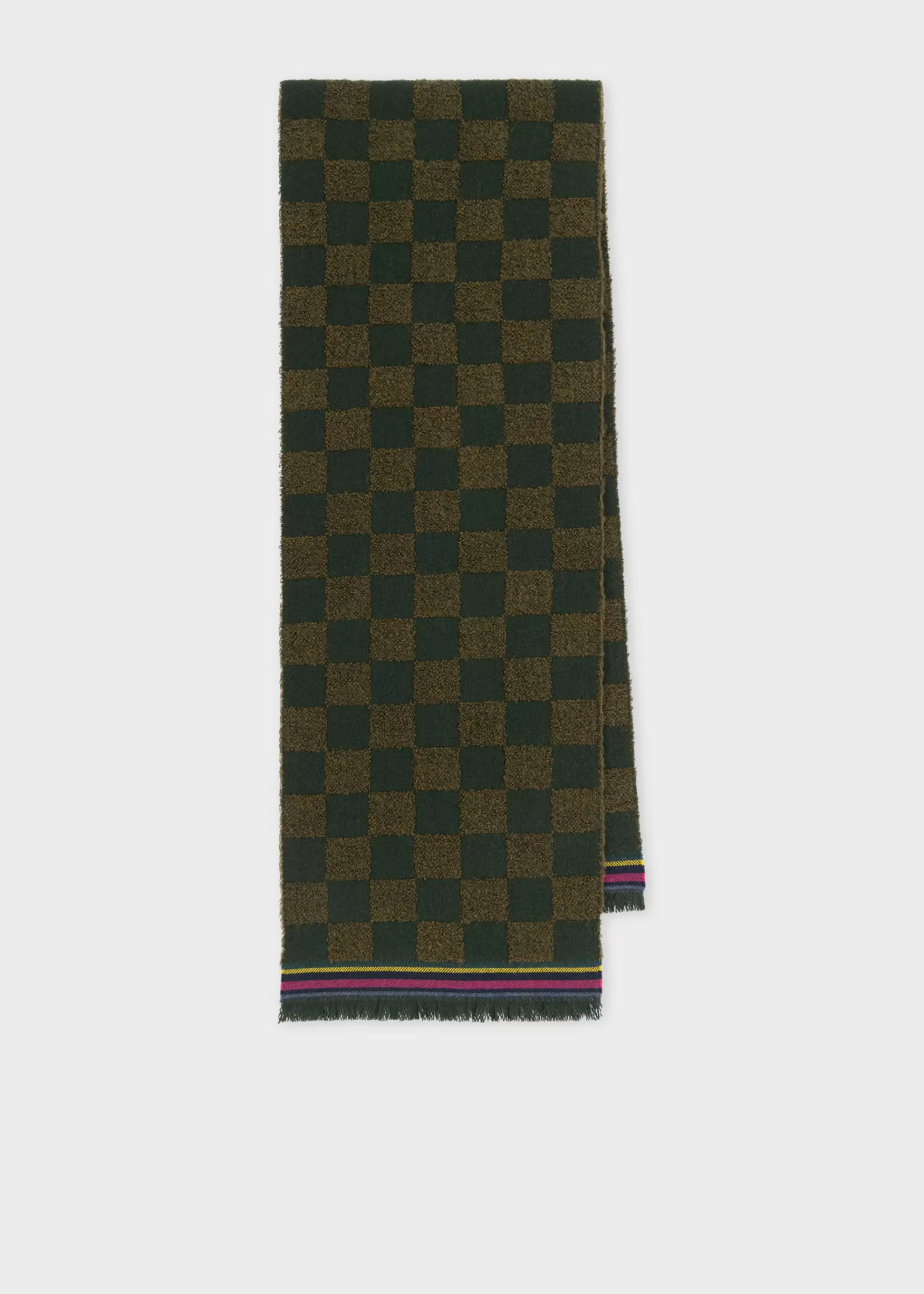 Wool-Blend 'Checkerboard' Scarf>Paul Smith Cheap