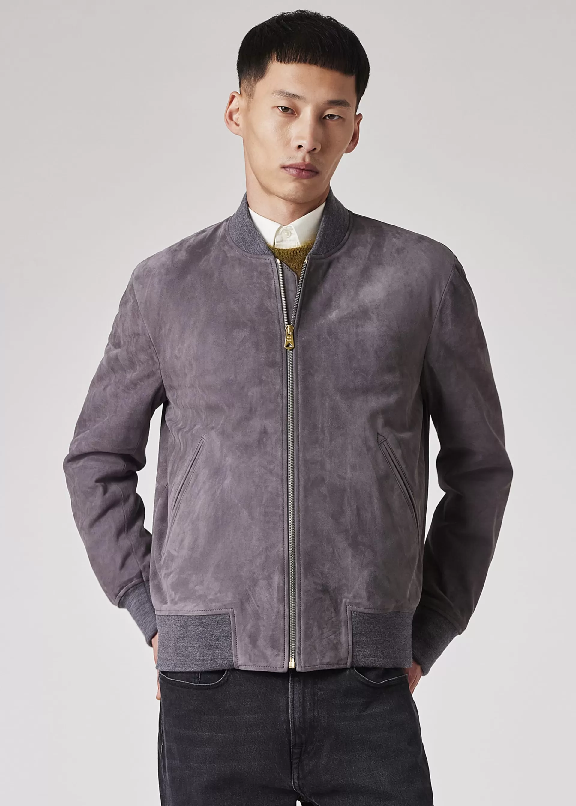 Suede Bomber Jacket>Paul Smith Fashion