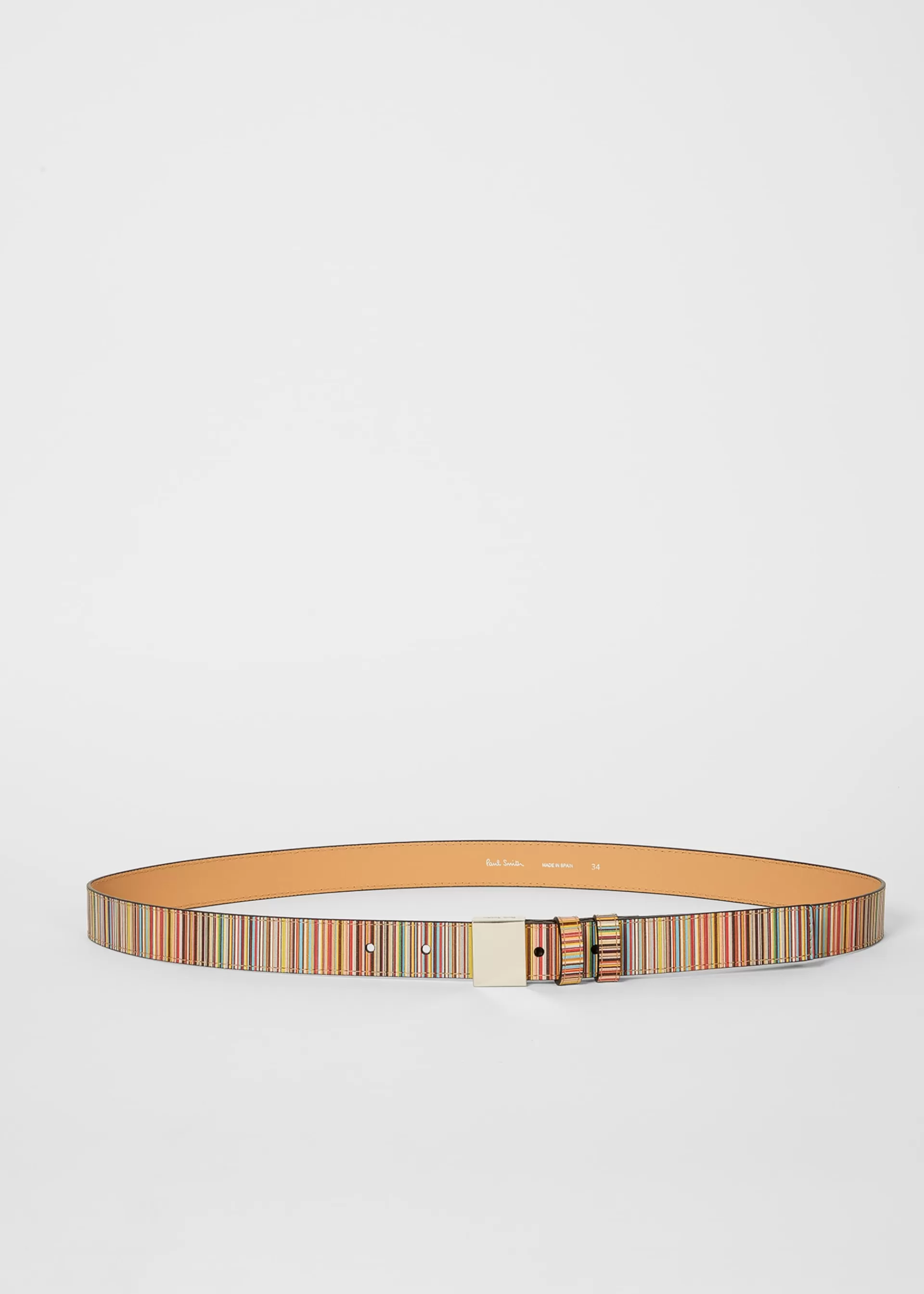 Leather 'Signature Stripe' Belt>Paul Smith New