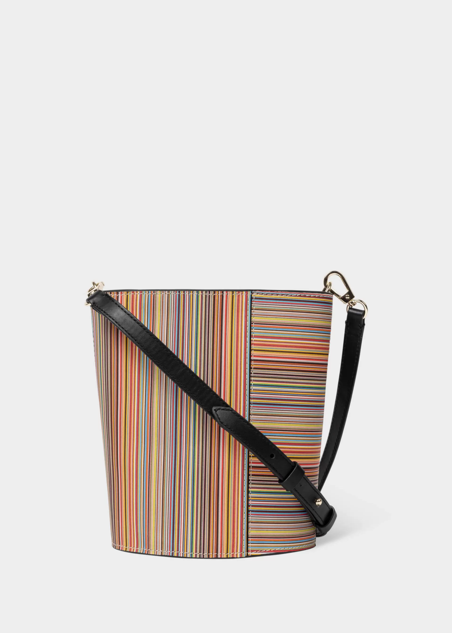 Leather 'Signature Stripe' Bucket Bag>Paul Smith Discount