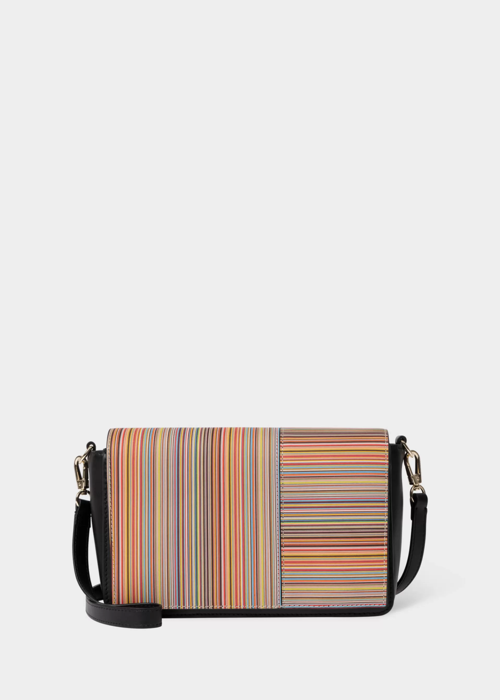 Leather 'Signature Stripe' Flap Cross Body Bag>Paul Smith Cheap