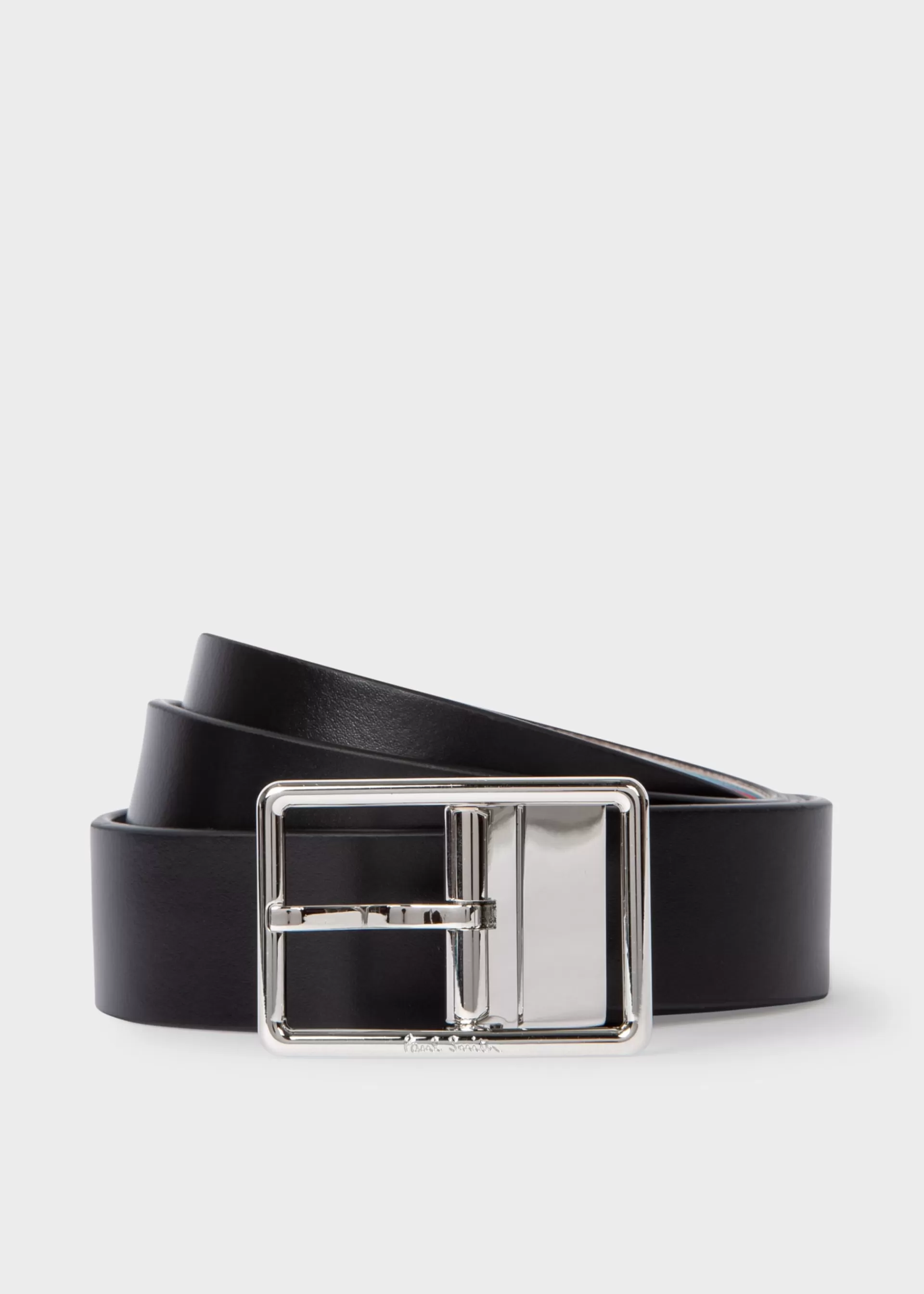 Leather 'Signature Stripe' Reversible Cut-To-Fit Belt>Paul Smith Best Sale