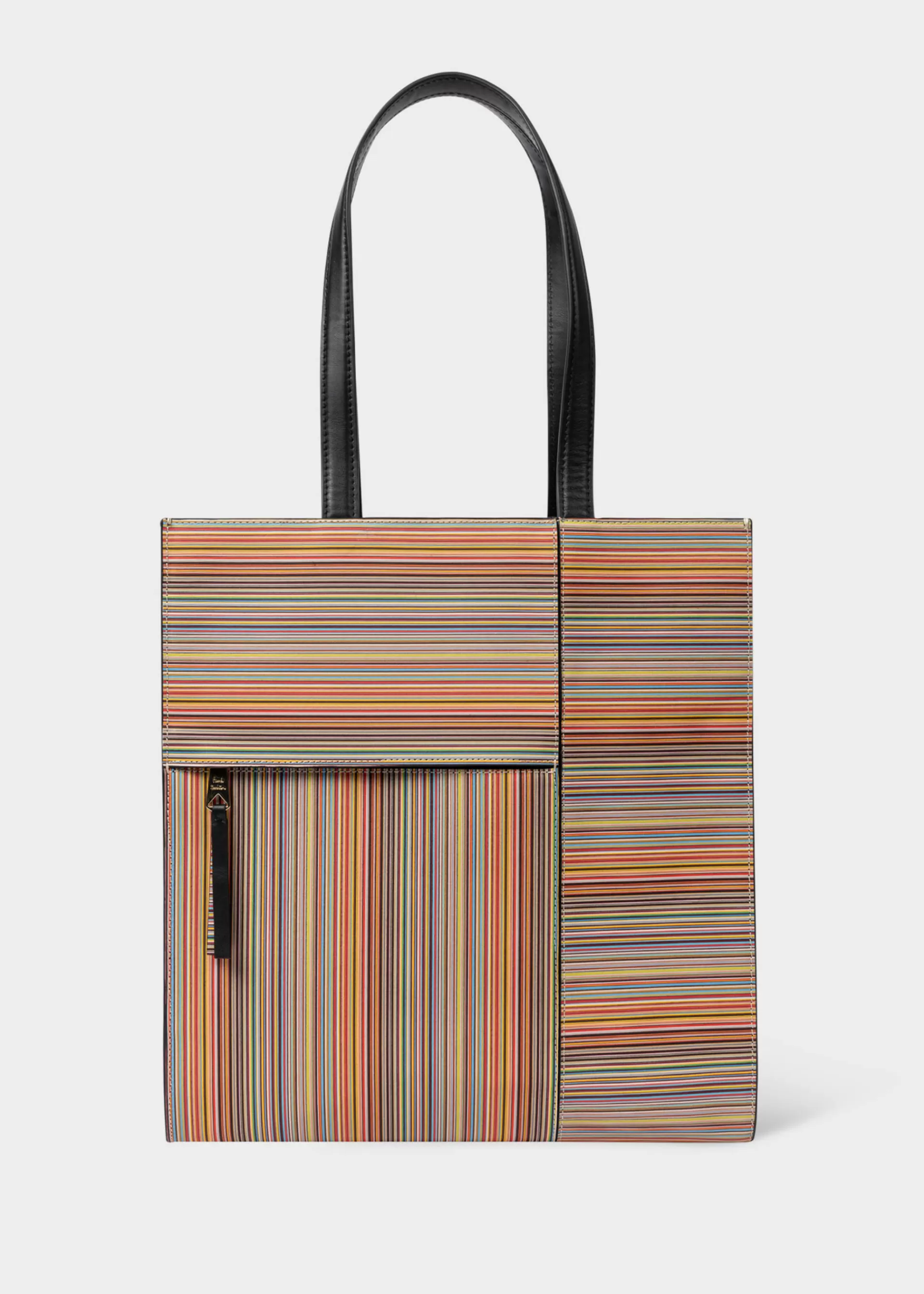 Leather 'Signature Stripe' Tote Bag>Paul Smith Best Sale