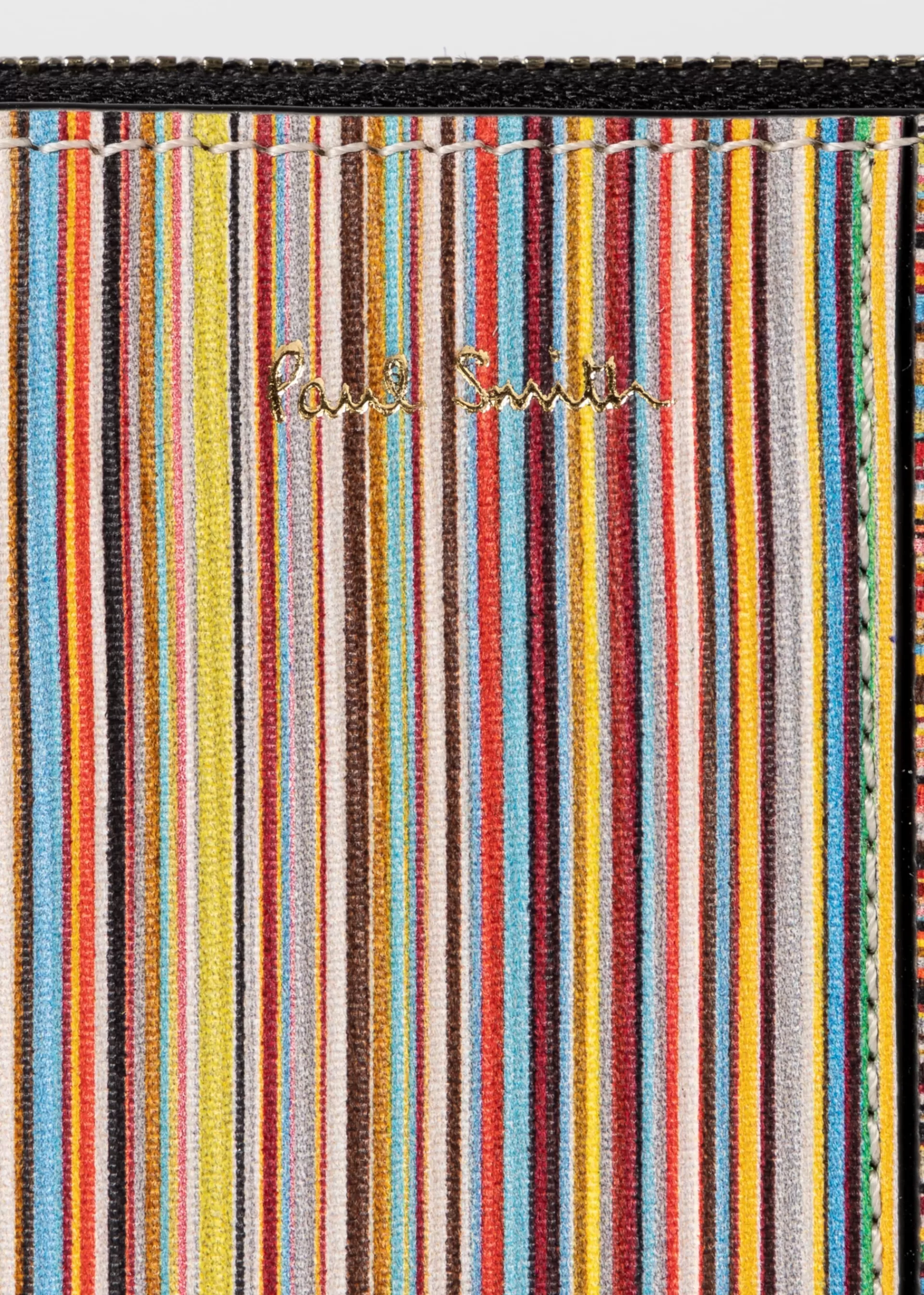 Leather 'Signature Stripe' Zip-Around Purse>Paul Smith Best