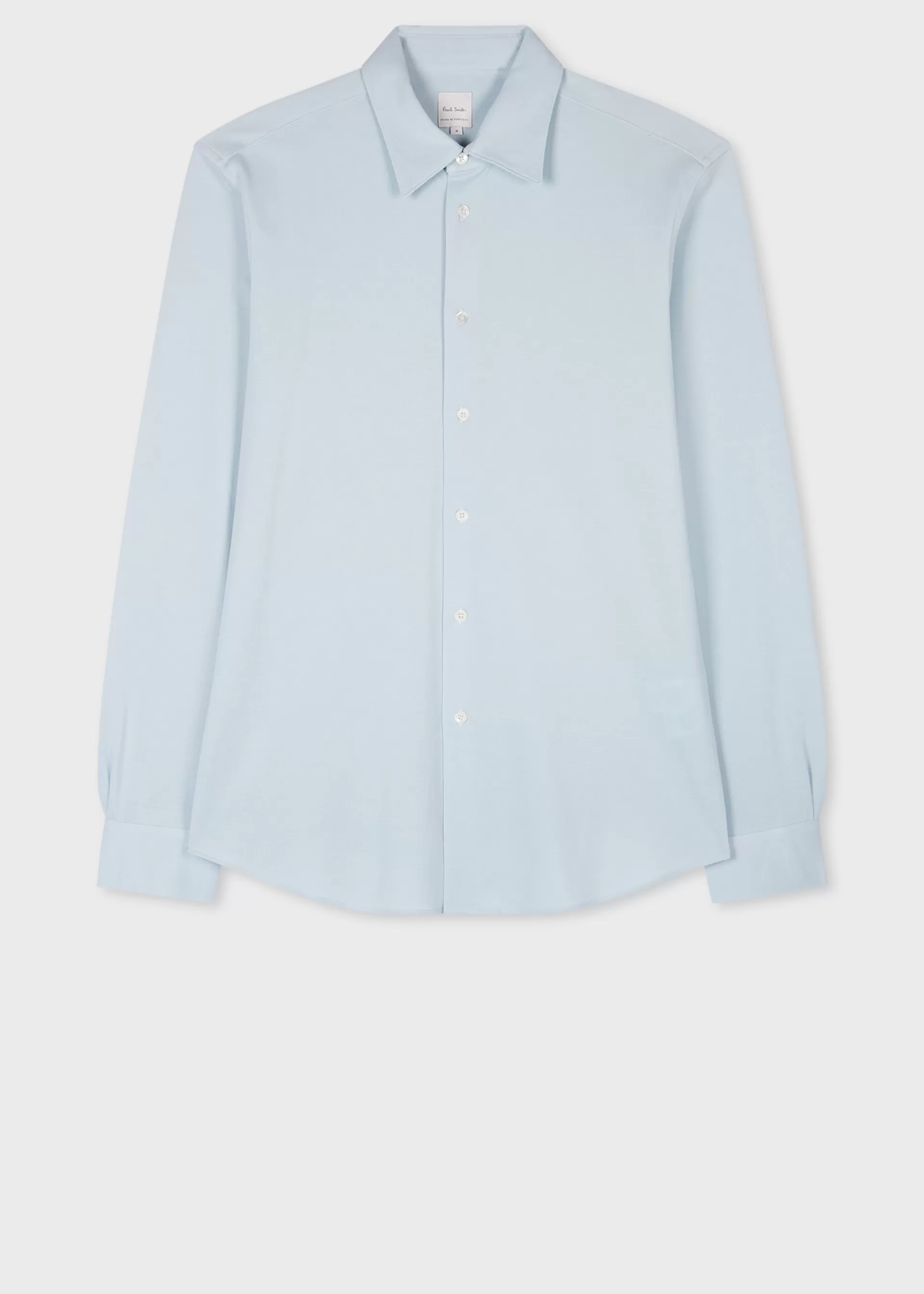 Light Blue Cotton Pique Shirt>Paul Smith Best