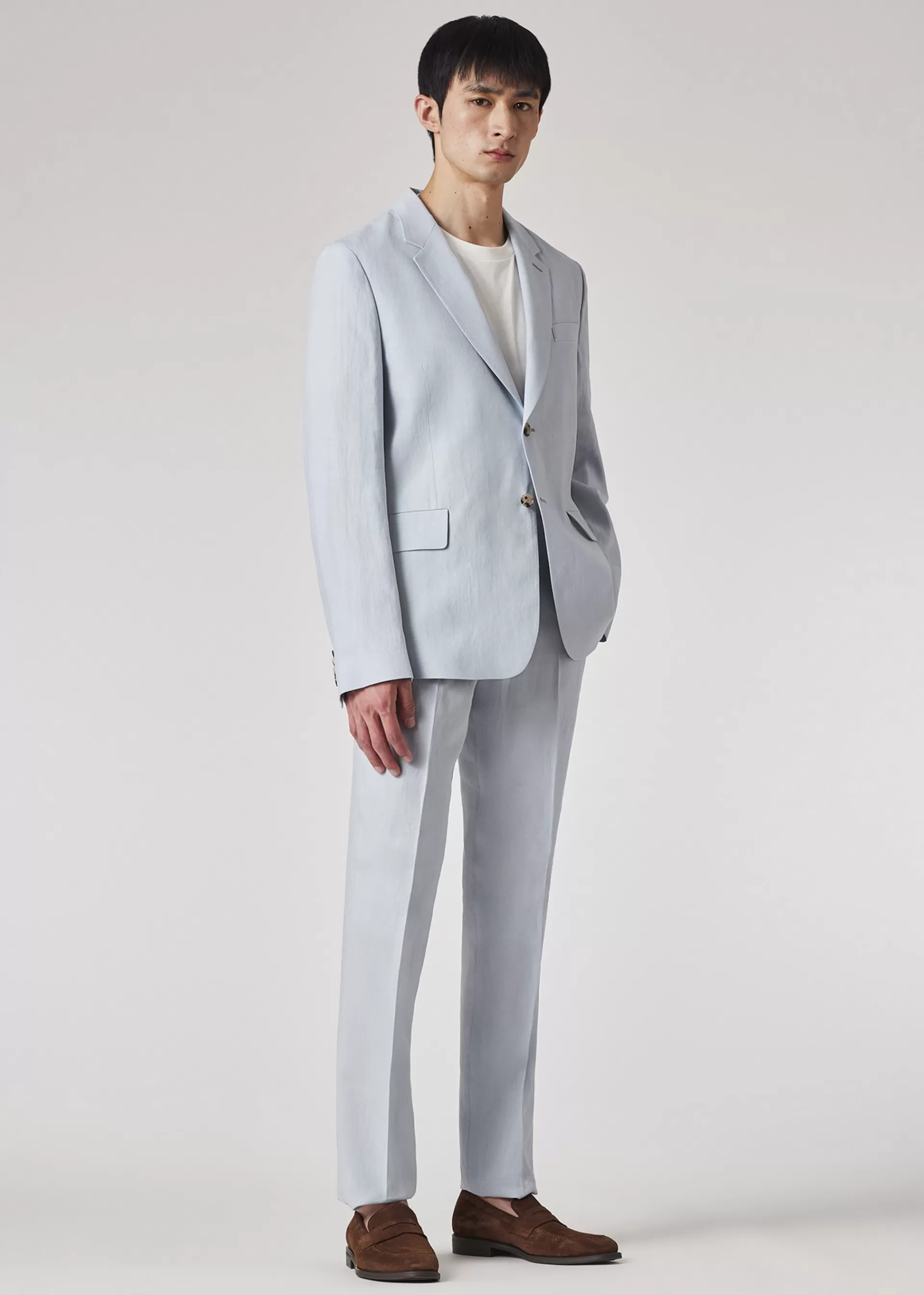 Light Blue Linen Buggy-Lined Blazer>Paul Smith Best