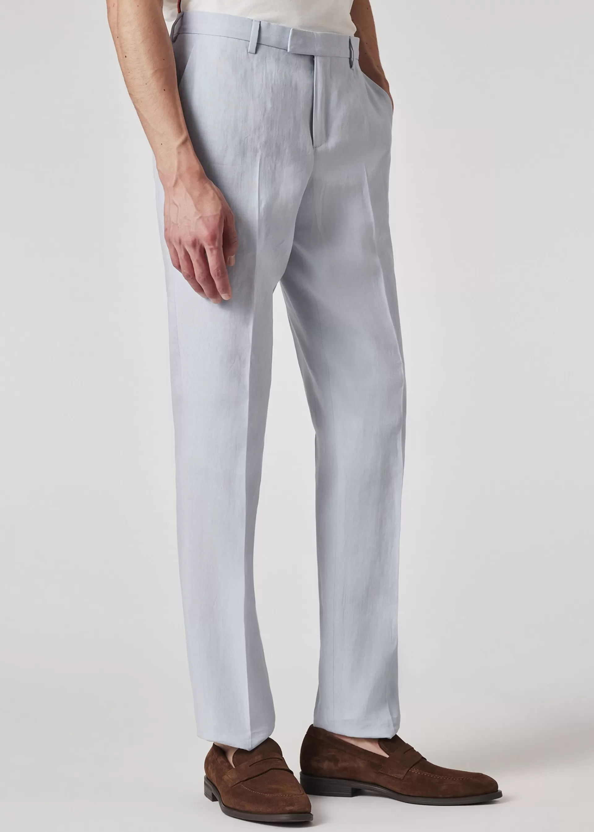 Light Blue Linen Pants>Paul Smith Cheap