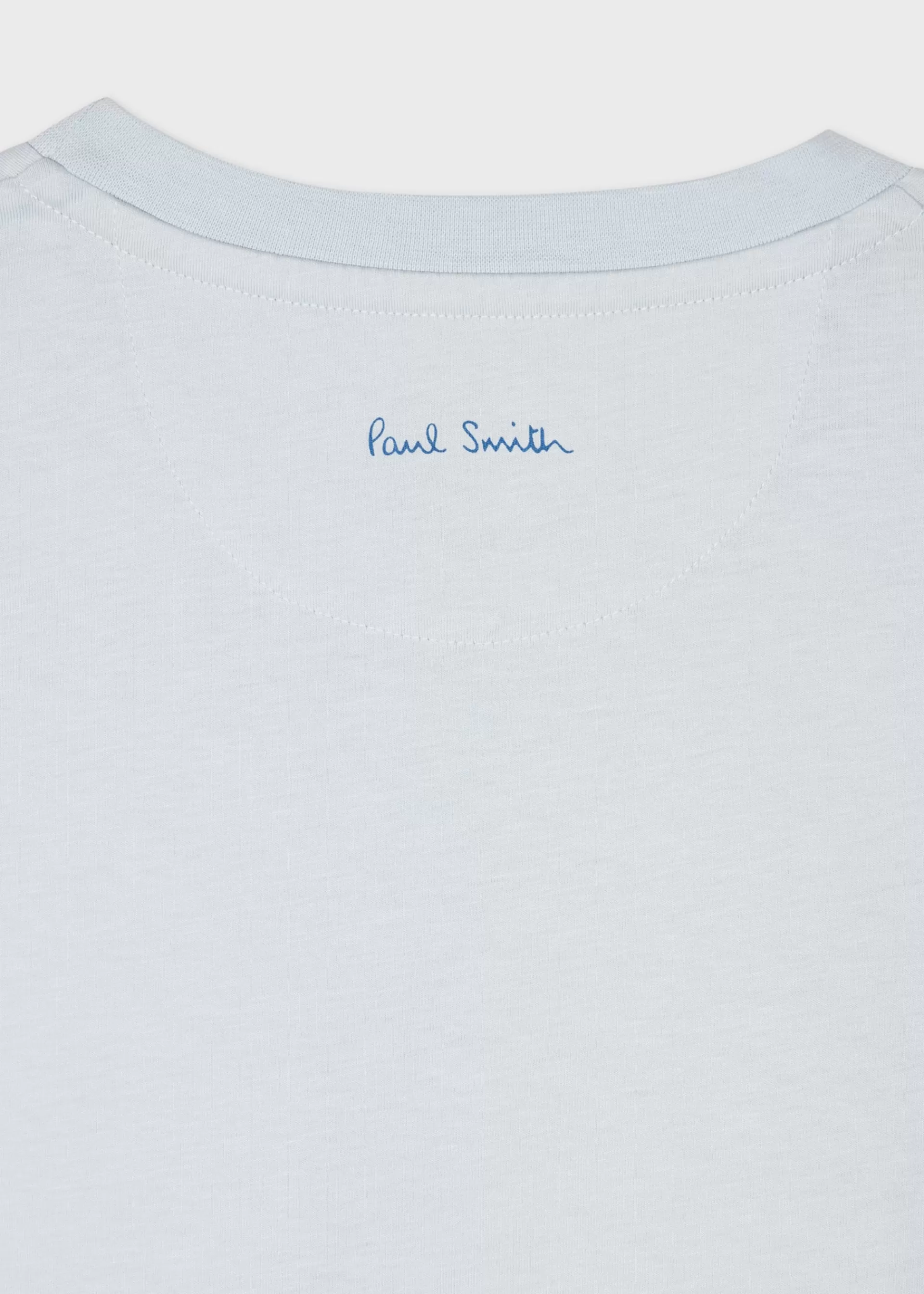 Light Blue 'Lumiere' Placement Print T-Shirt>Paul Smith Best Sale