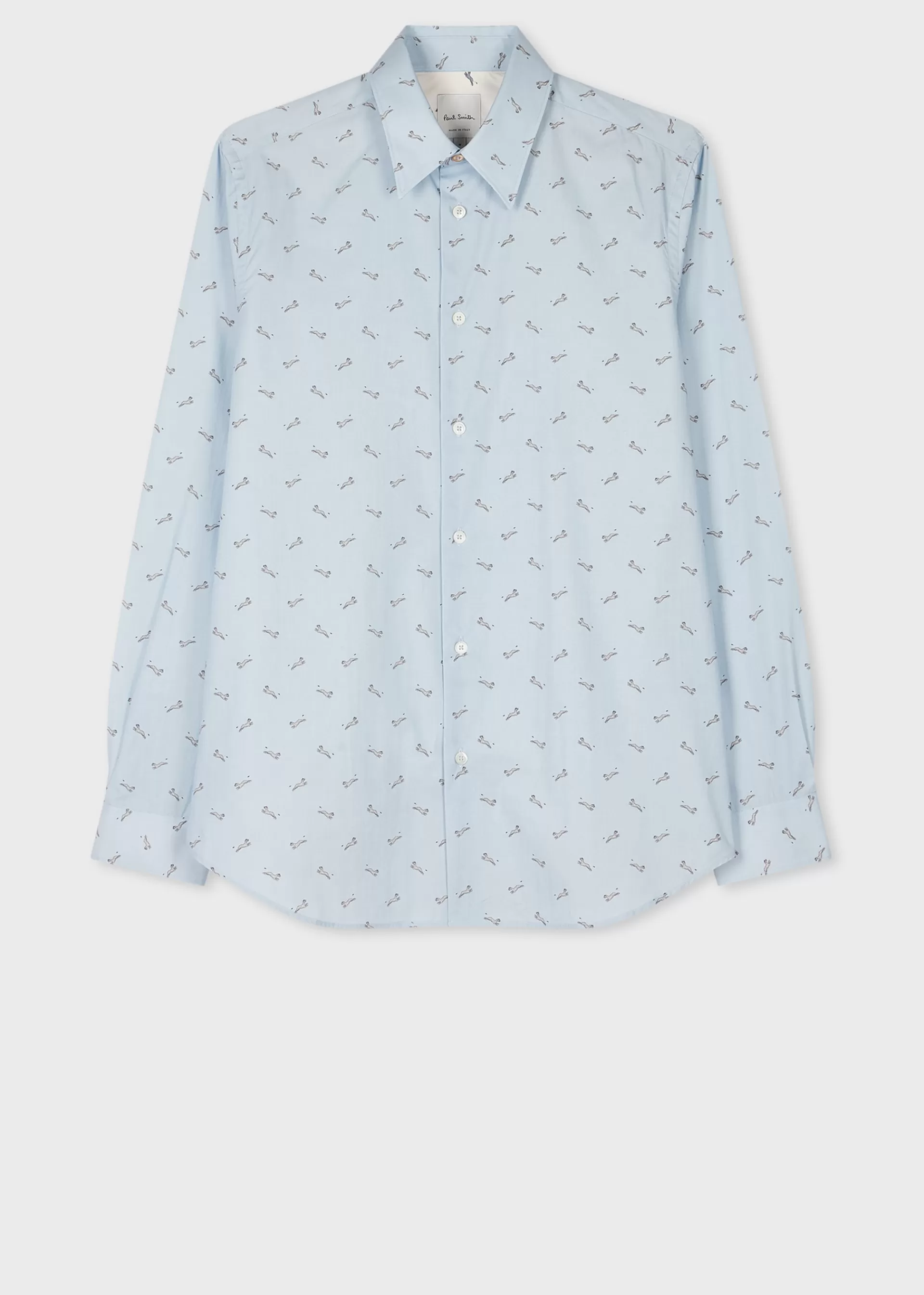 Light Organic Cotton 'Leopard' Long-Sleeve Shirt>Paul Smith Store