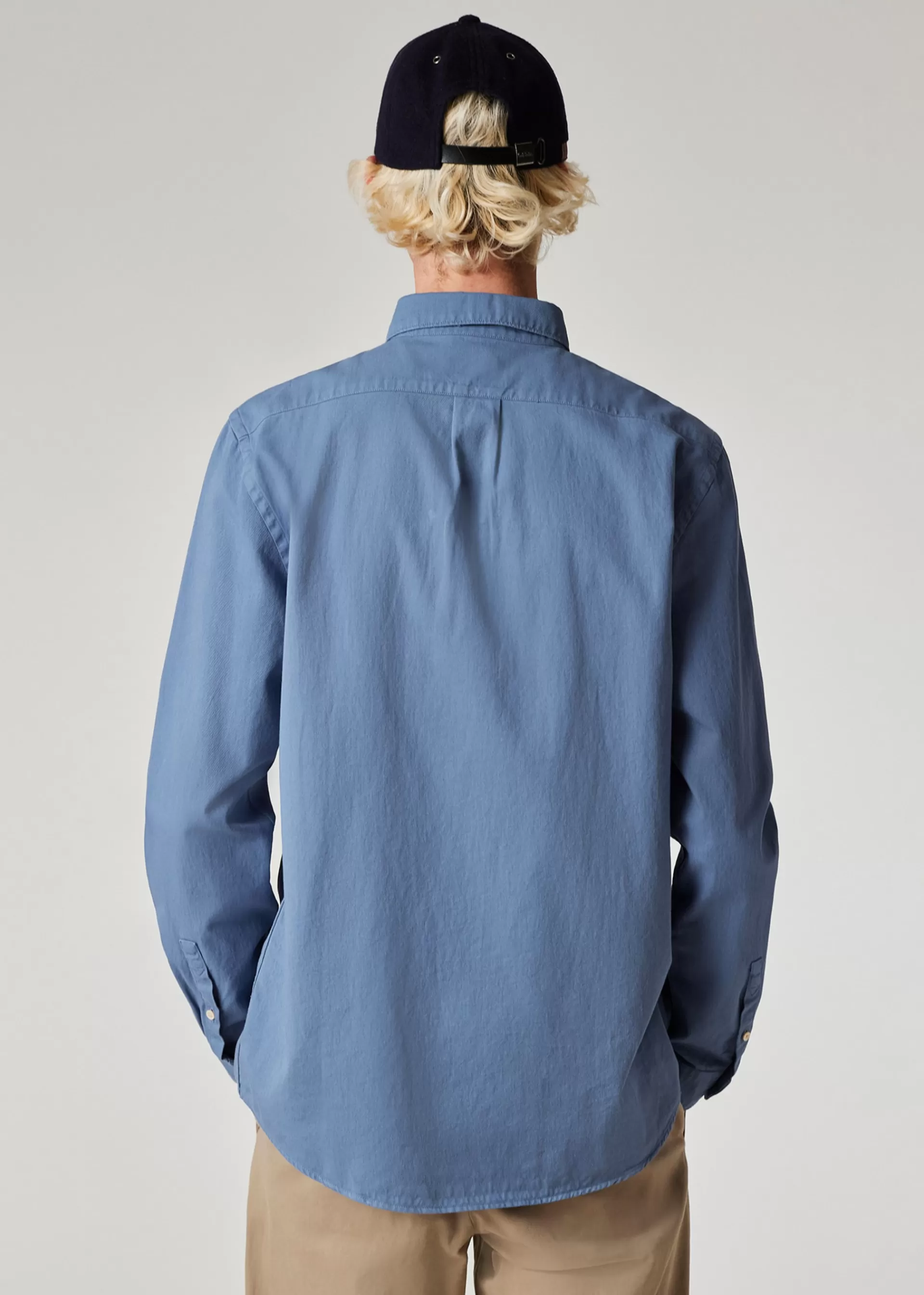 Light Blue Organic Cotton Twill 'Broad Stripe Zebra' Shirt>Paul Smith Cheap