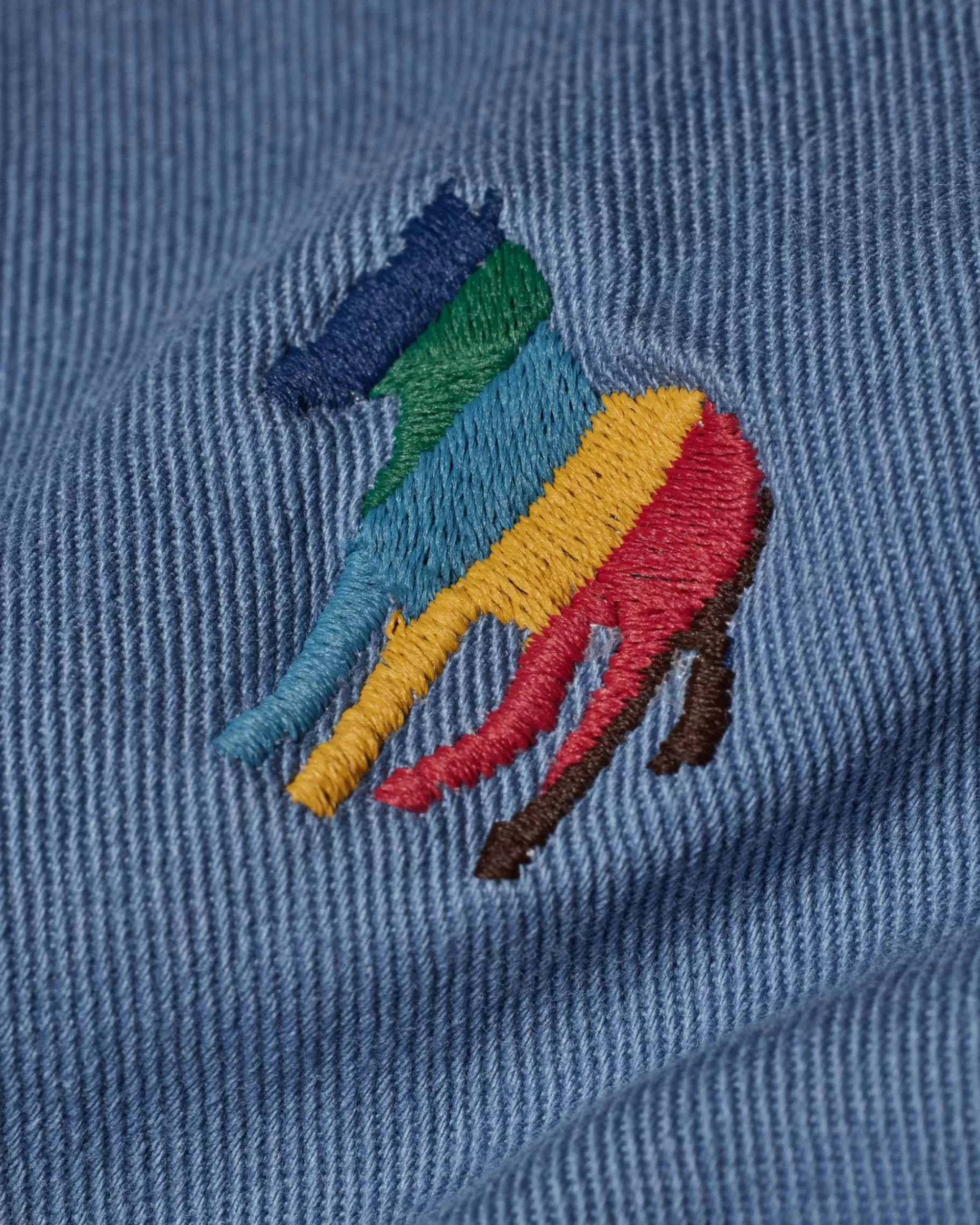 Light Blue Organic Cotton Twill 'Broad Stripe Zebra' Shirt>Paul Smith Cheap