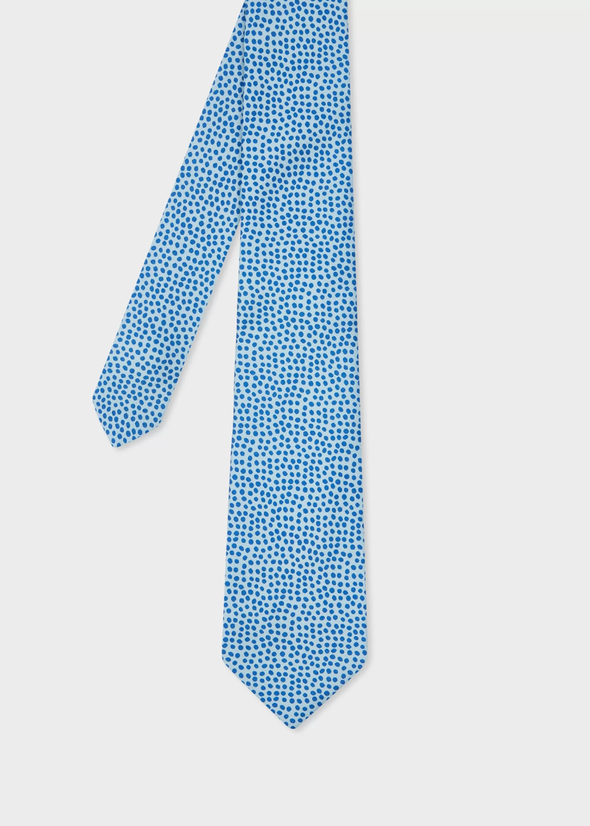 Light Blue Silk Polka Dot Tie>Paul Smith Cheap