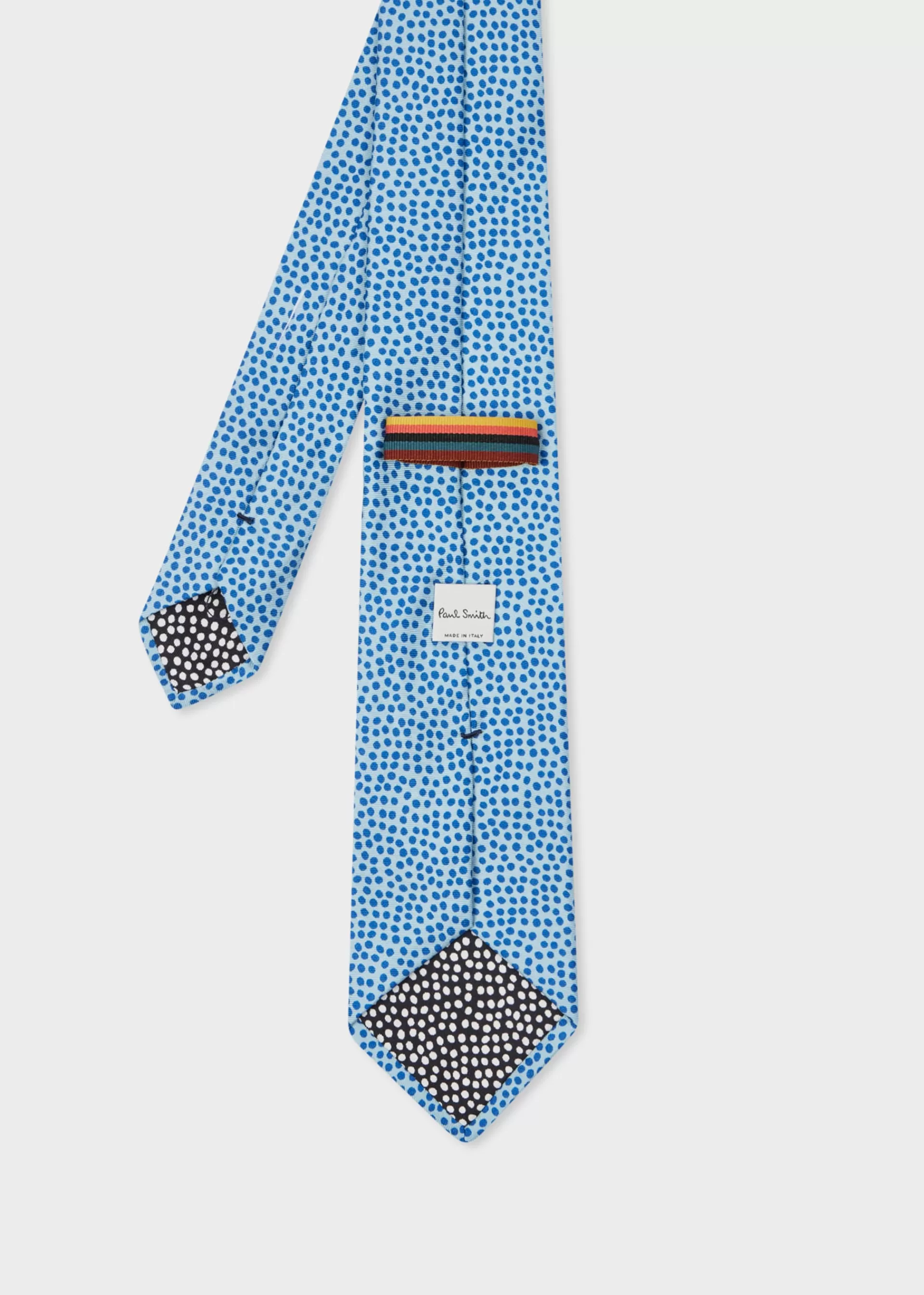 Light Blue Silk Polka Dot Tie>Paul Smith Cheap