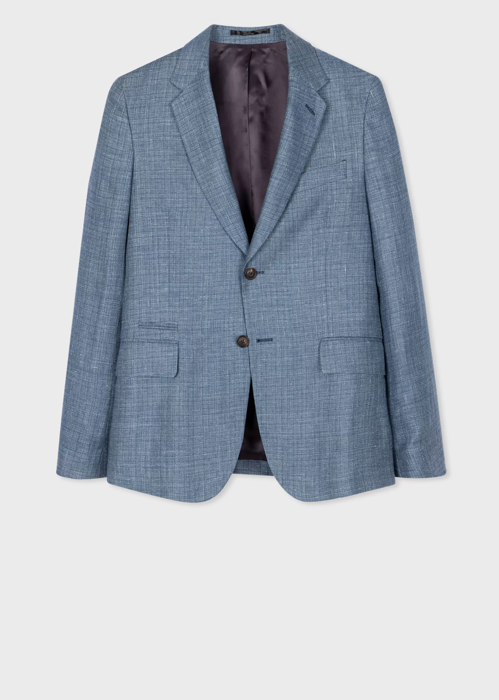 Light Blue Wool-Linen Blazer>Paul Smith Cheap