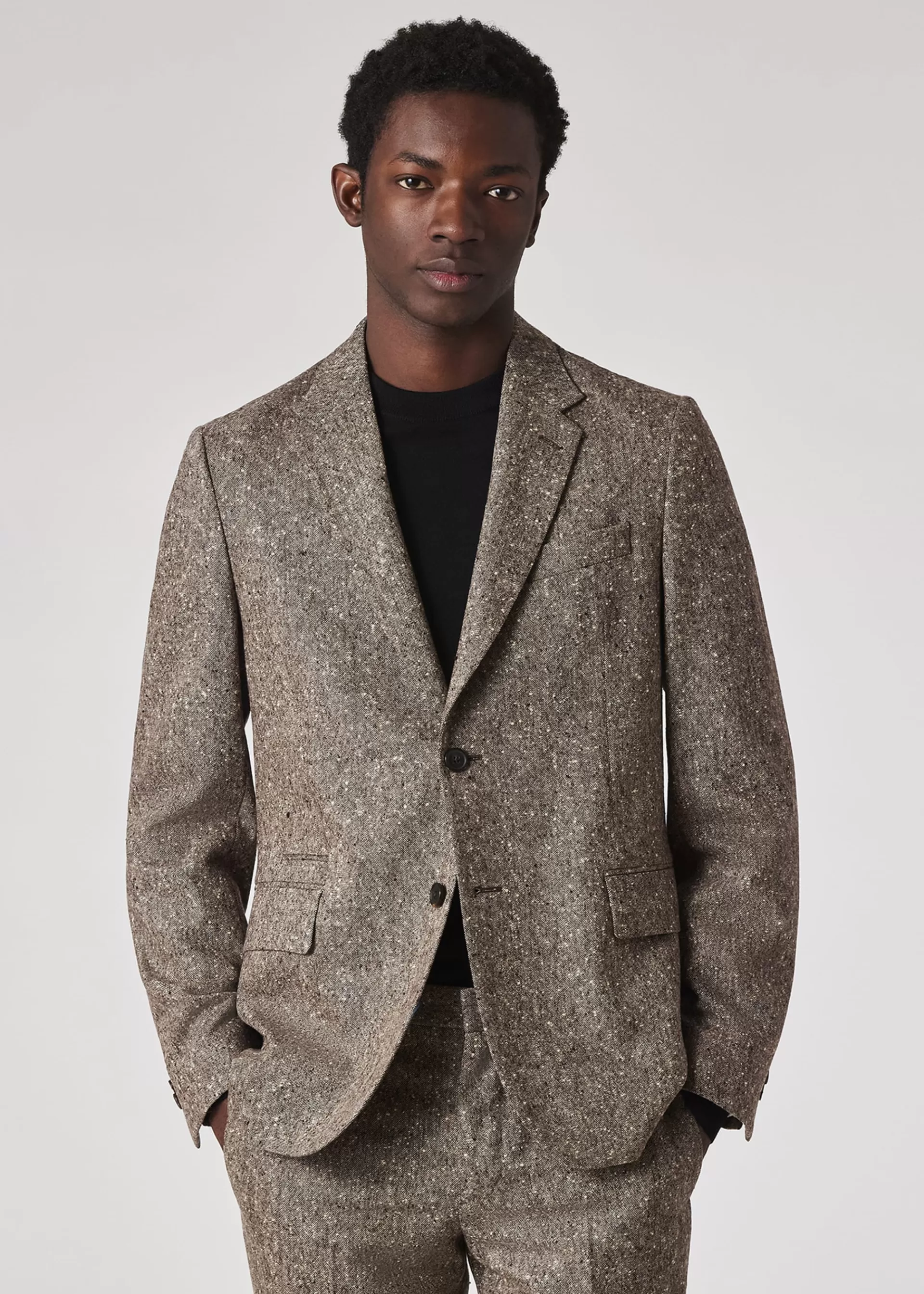 Light Brown Flecked Wool Blazer>Paul Smith Fashion