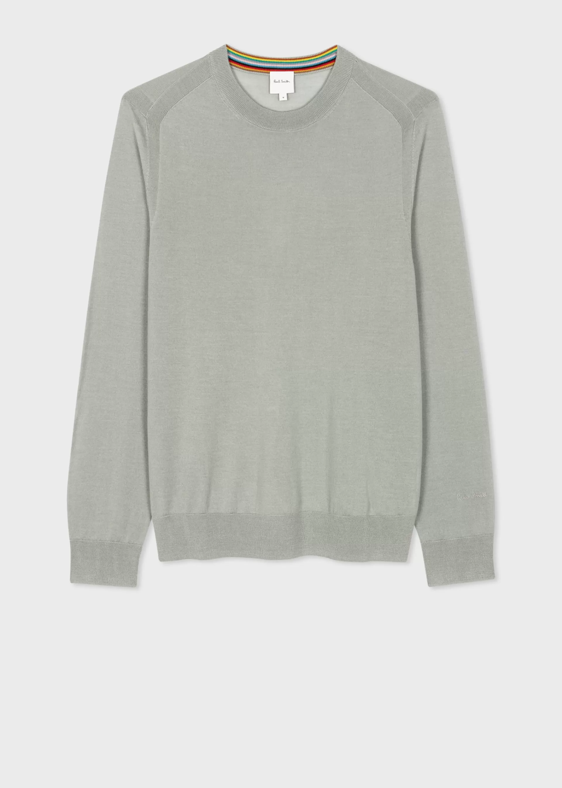 Light Sage Merino Wool Sweater>Paul Smith Fashion