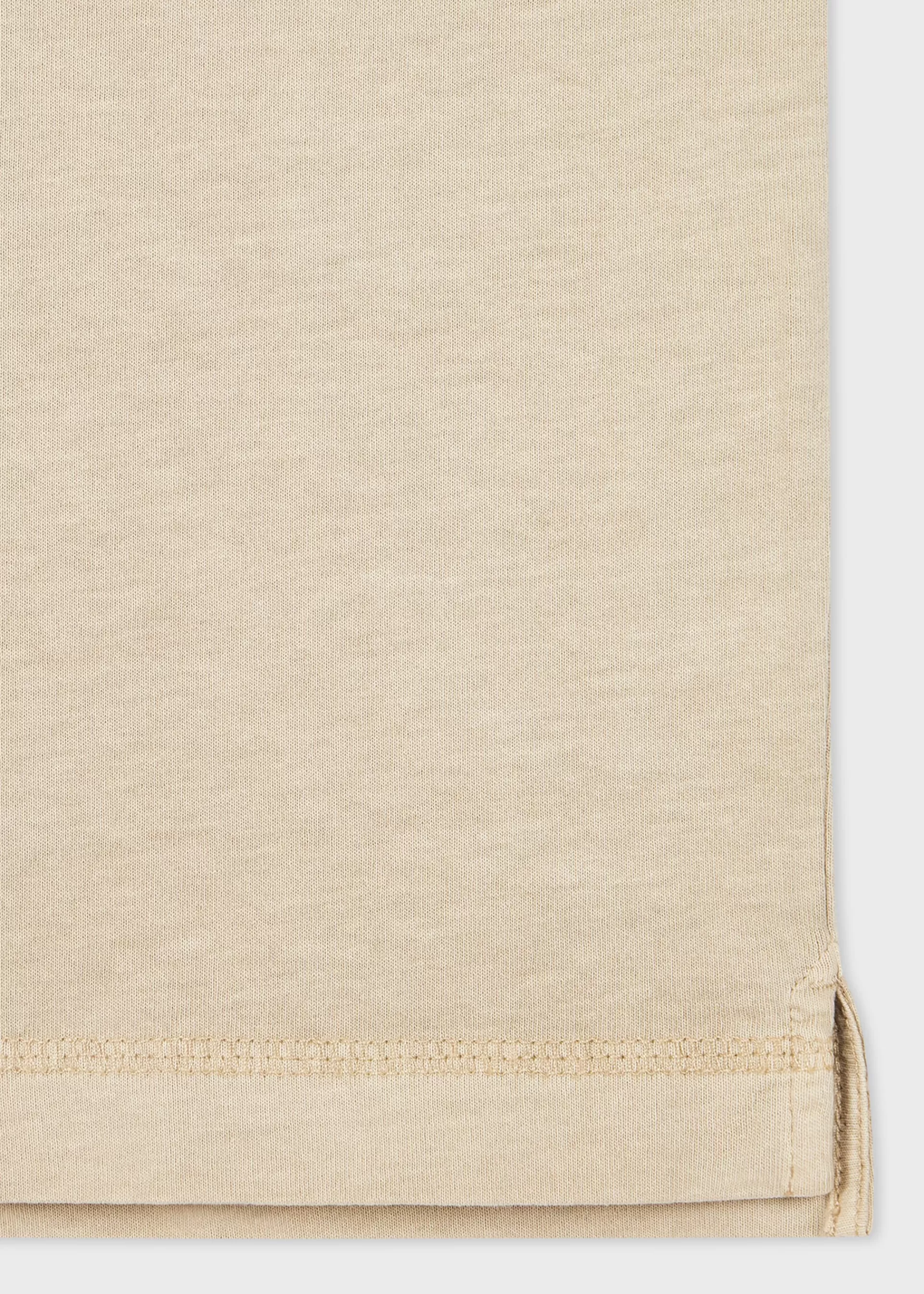 Light Tan Embroidered 'Happy' T-Shirt>Paul Smith Store