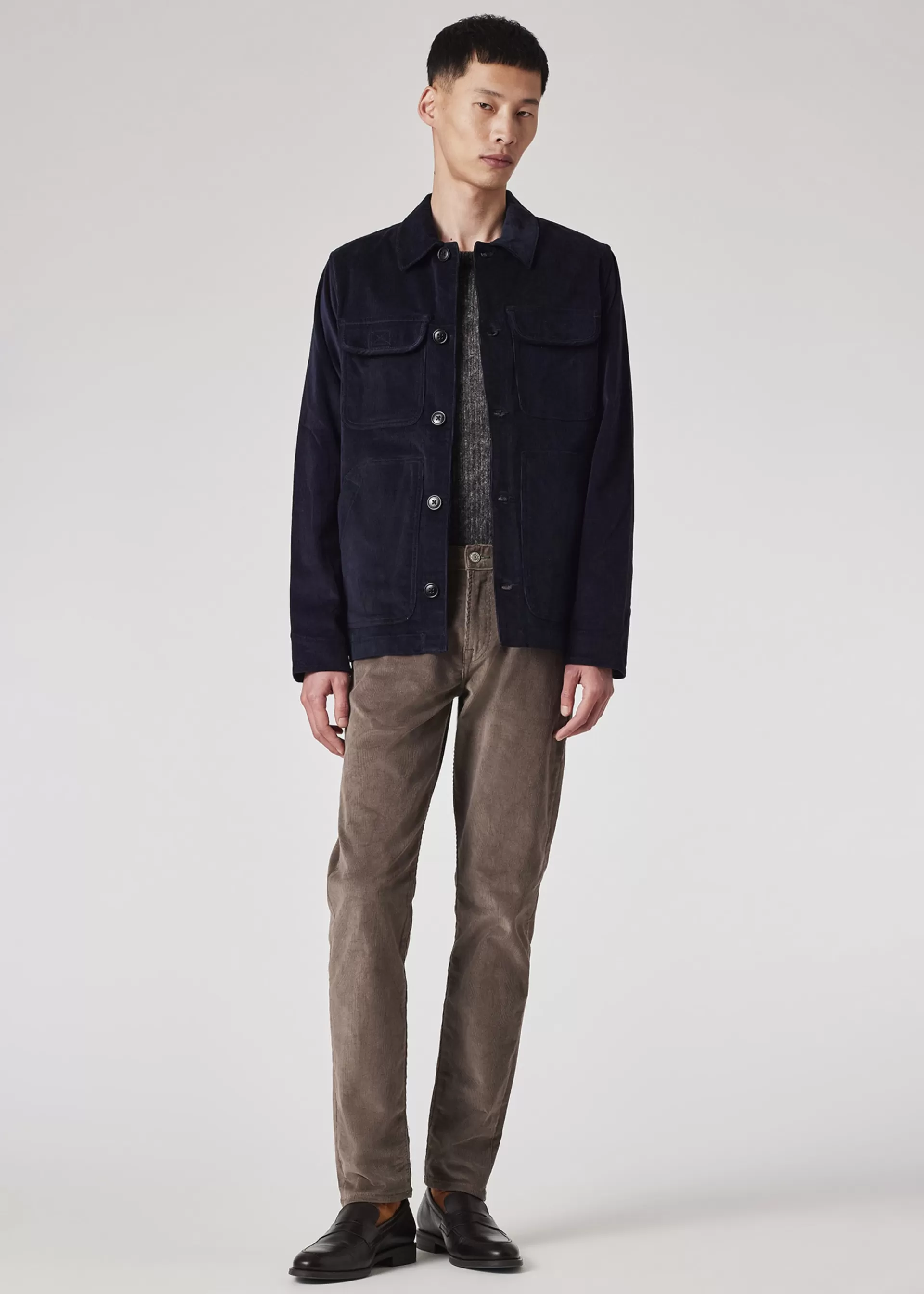 Light Tan Tapered-Fit Organic Cotton Corduroy Trousers>Paul Smith Cheap