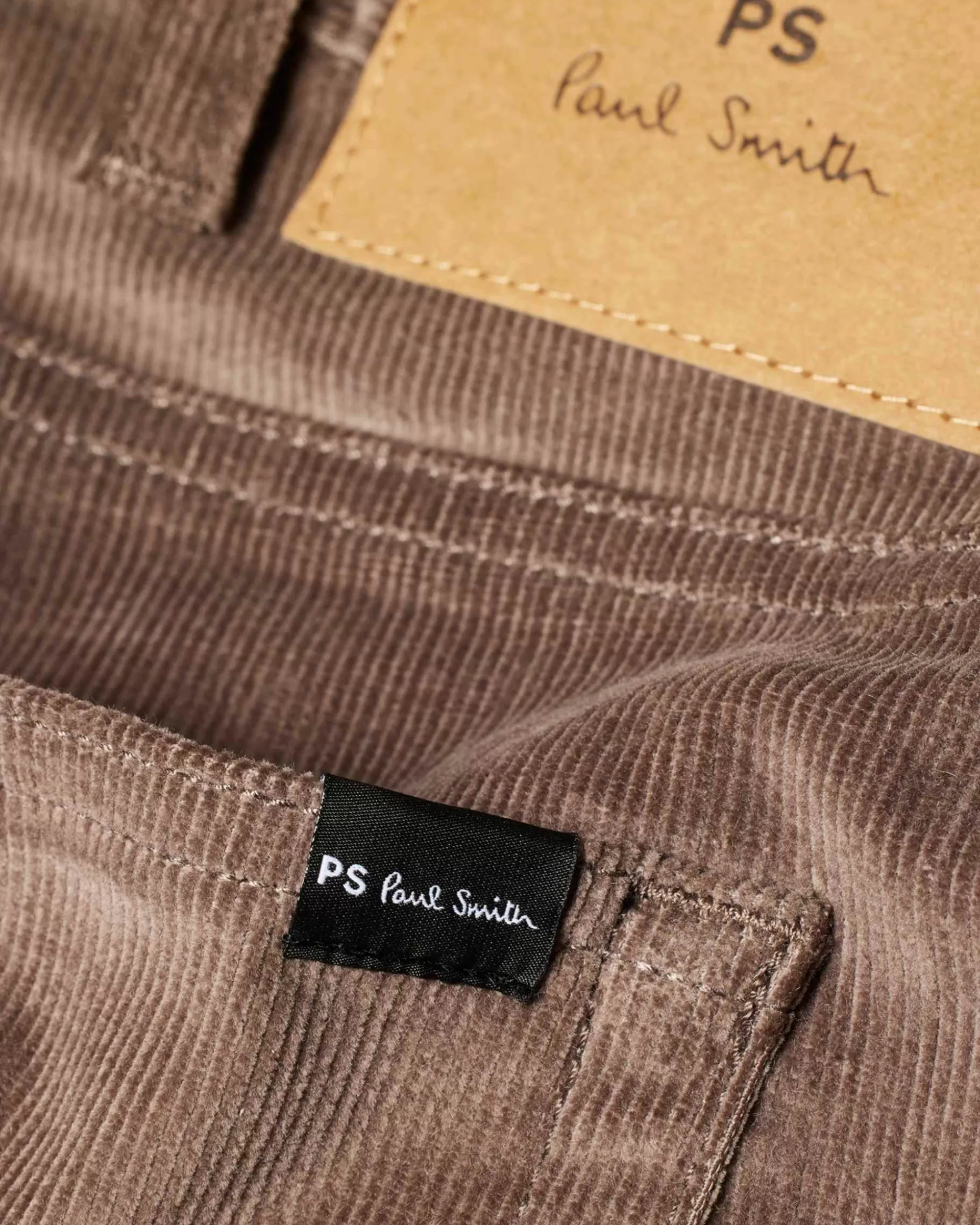 Light Tan Tapered-Fit Organic Cotton Corduroy Trousers>Paul Smith Cheap